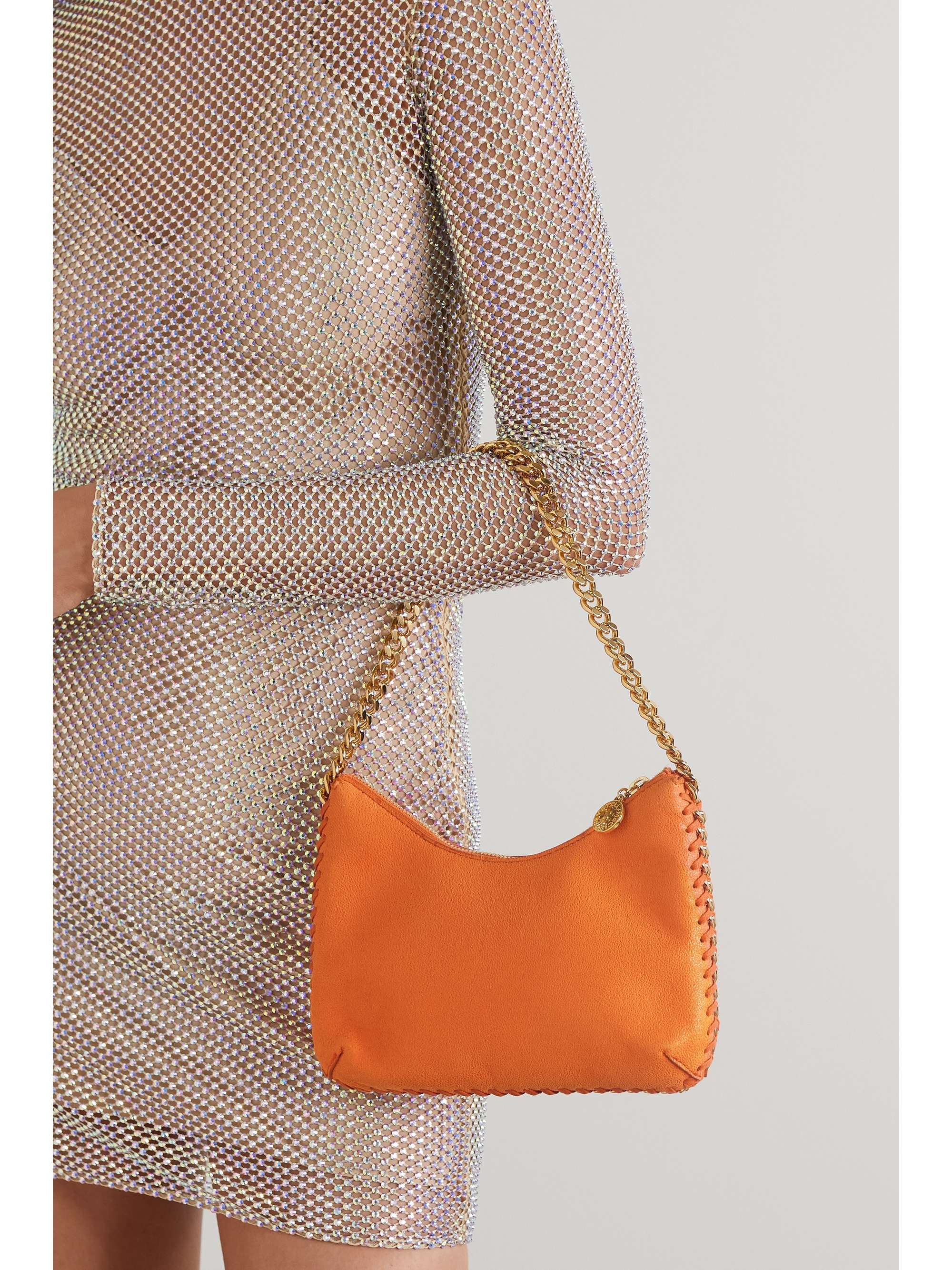 falabella zipped mini shoulder bag