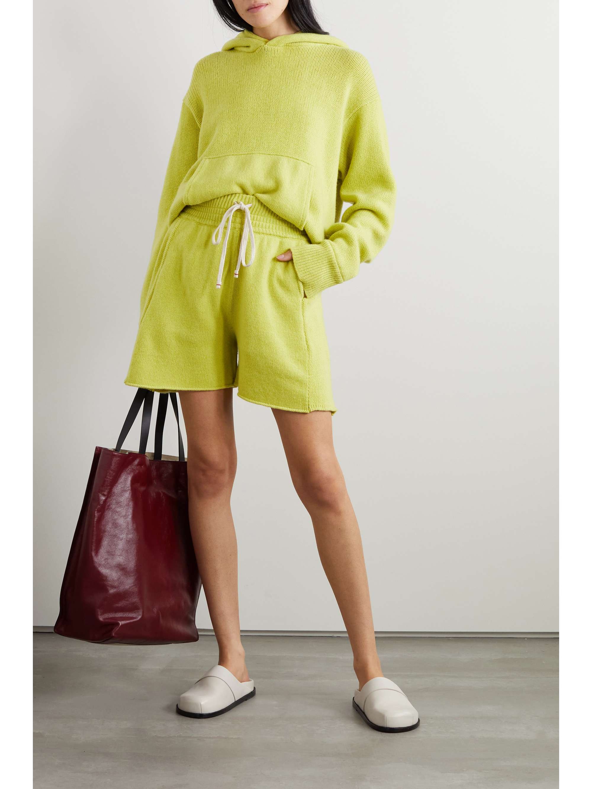 LES TIEN Yacht organic cashmere shorts