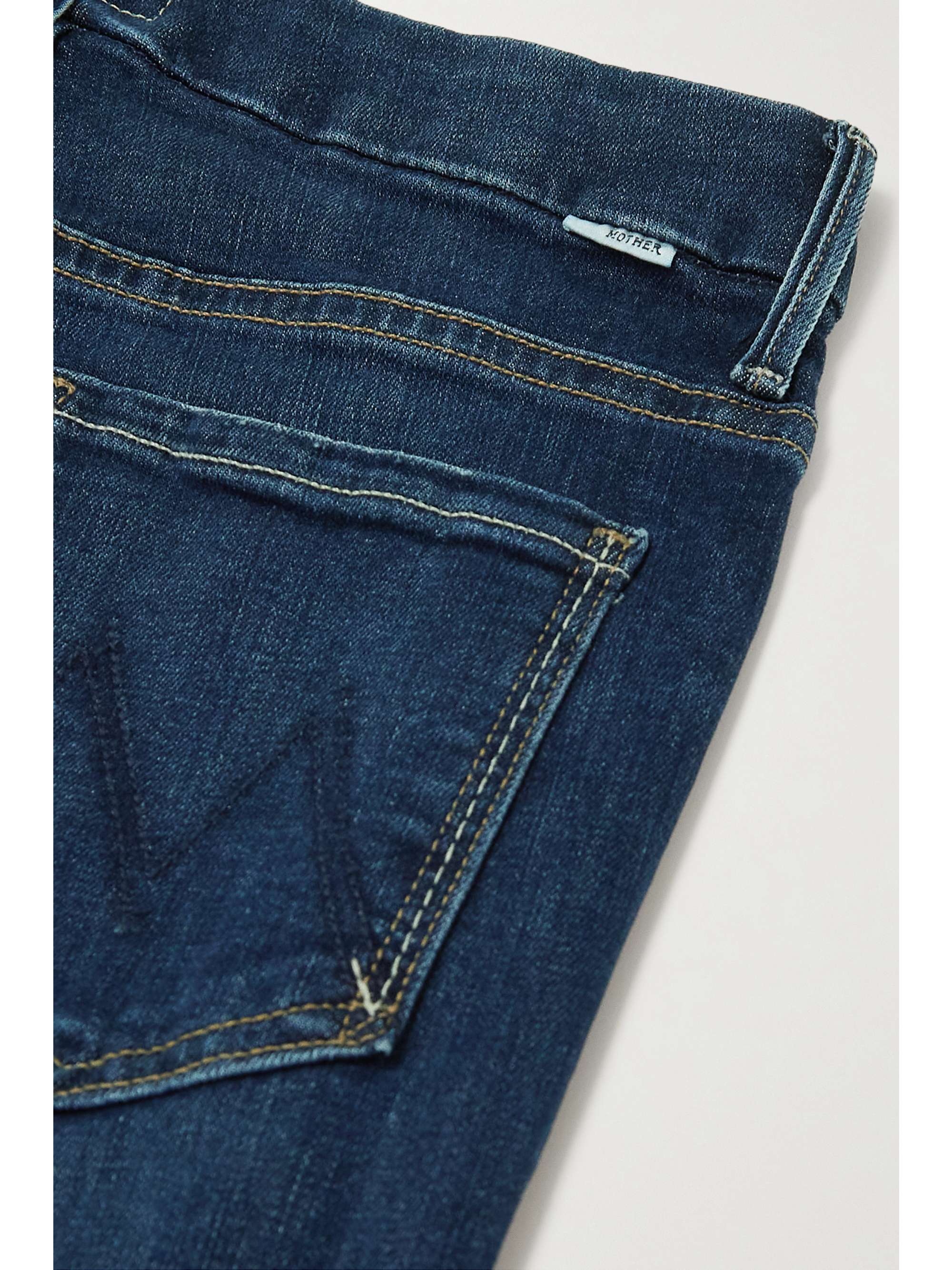 MOTHER Looker distressed high-rise skinny jeans | NET-A-PORTER