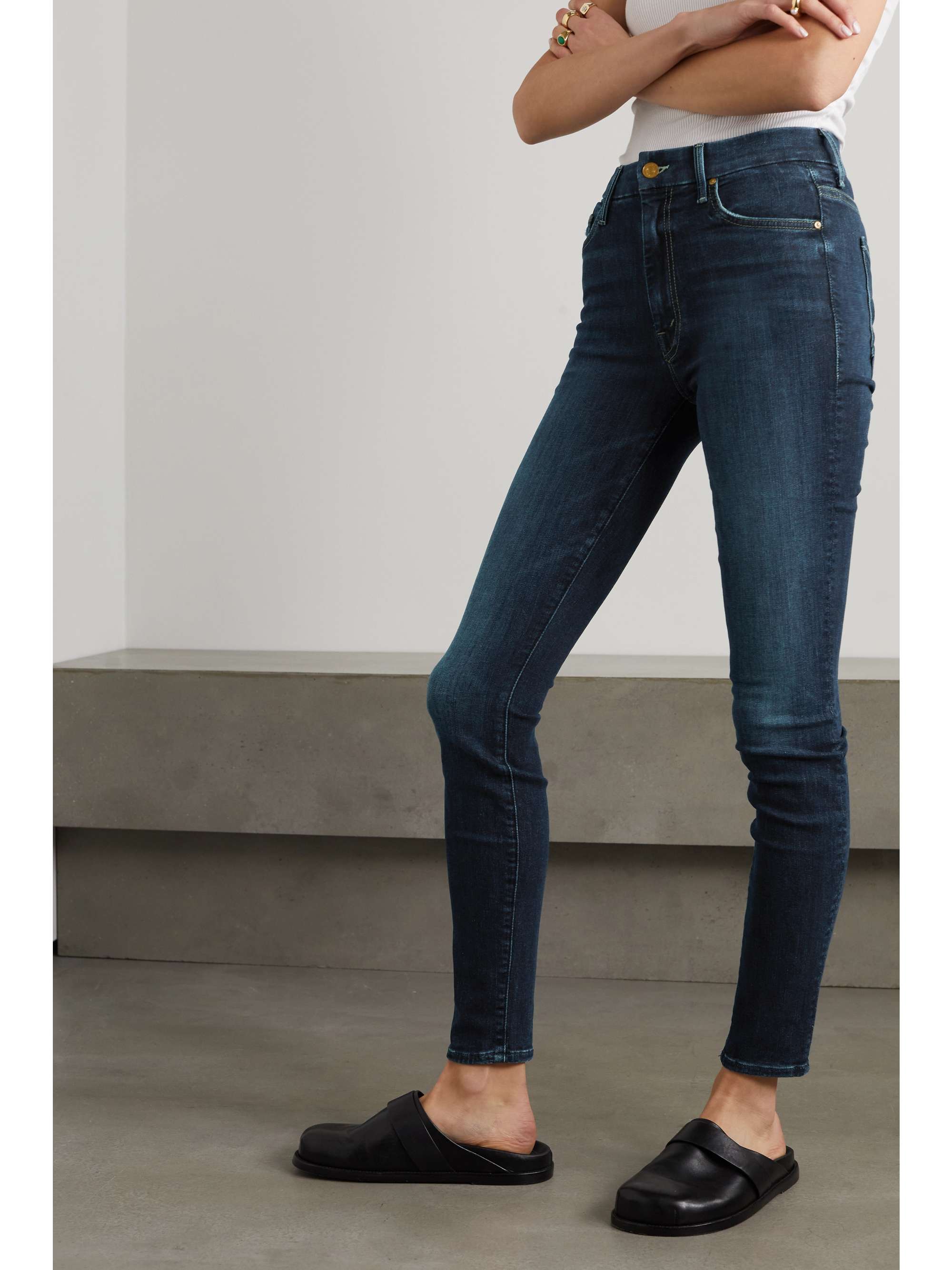 MOTHER The Looker high-rise cropped skinny jeans
