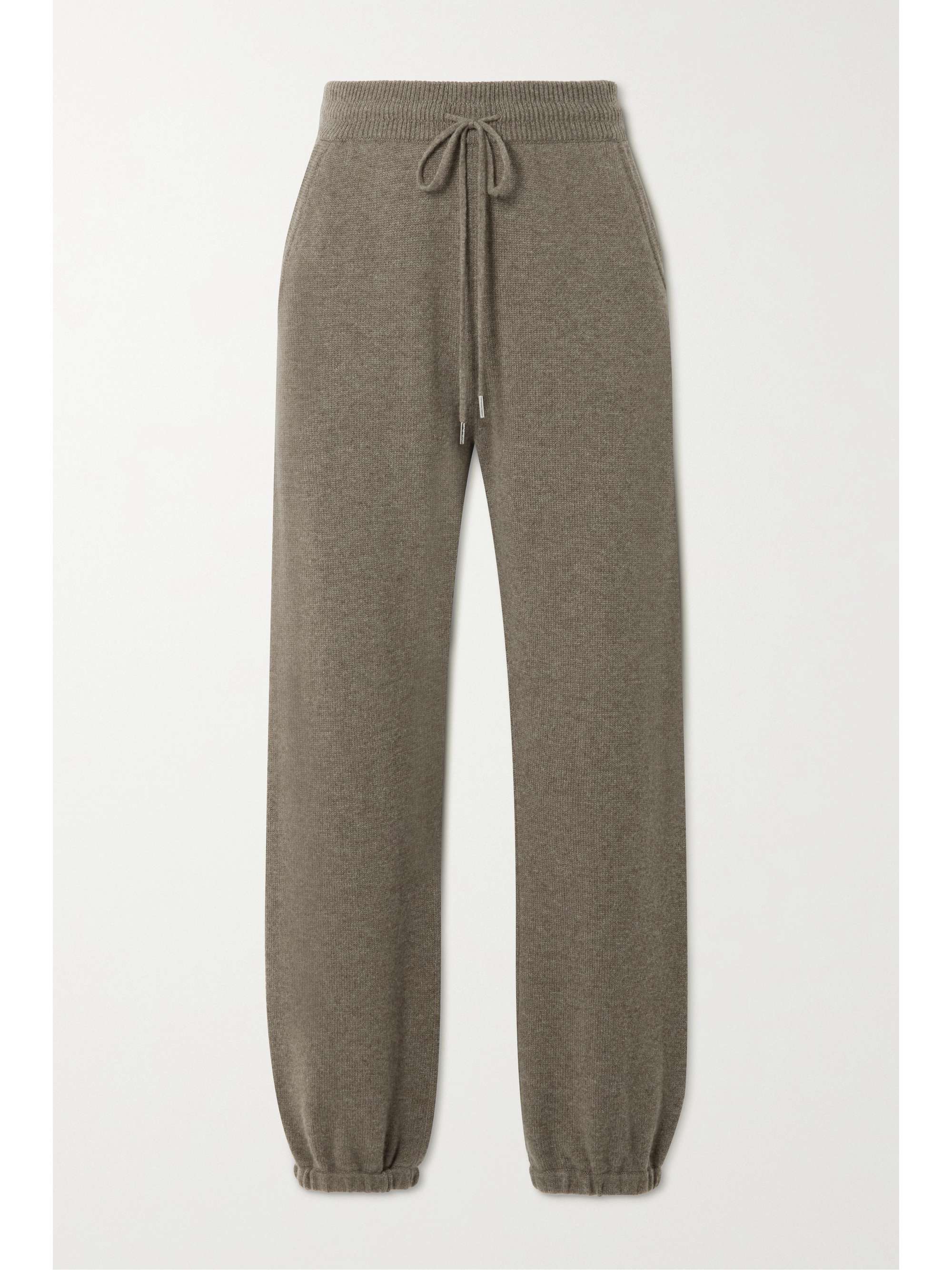 Brown Cashmere track pants | NILI LOTAN 