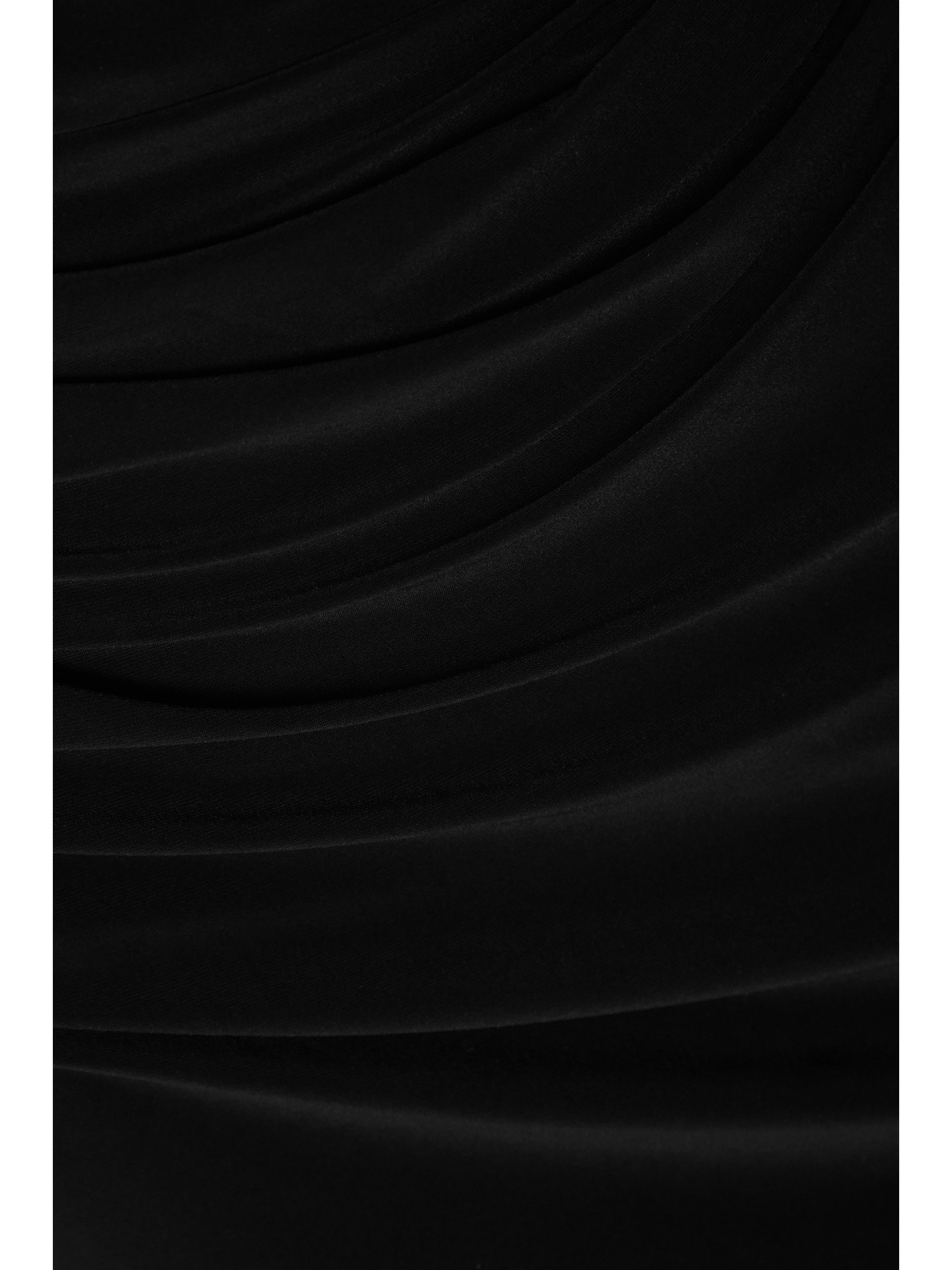 Norma Kamali Diana one-shoulder ruched stretch-jersey gown