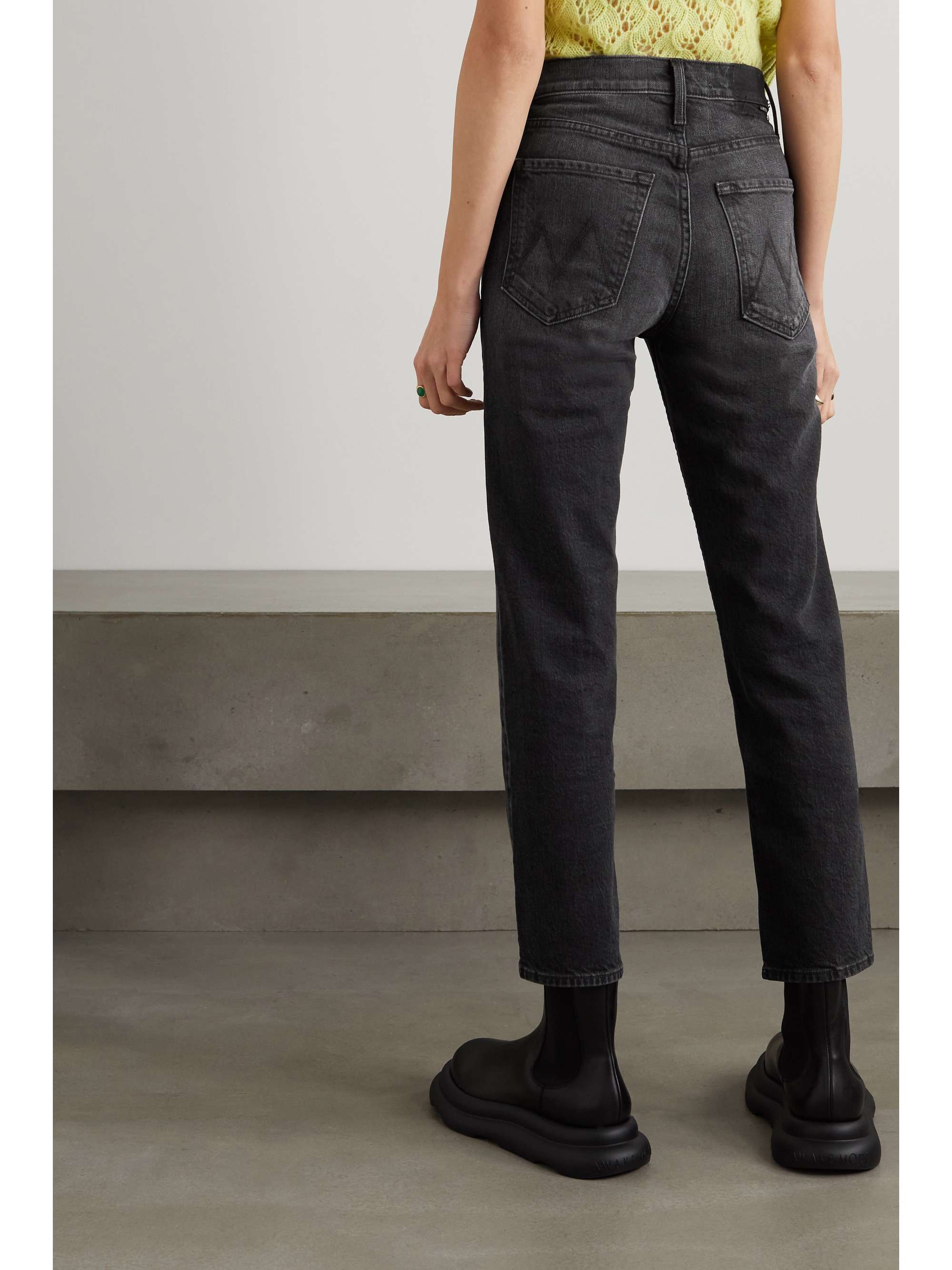 high-rise straight-leg jeans | MOTHER 
