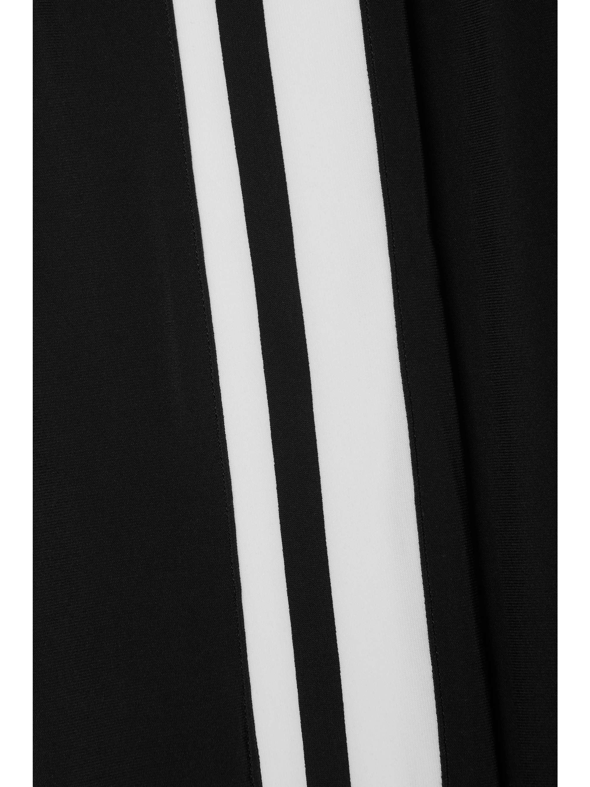 NORMA KAMALI Striped stretch-jersey leggings
