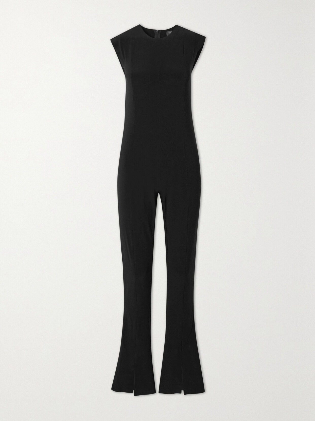 Norma Kamali Kamali Kulture Shirred Waist Jumpsuit Black In Black