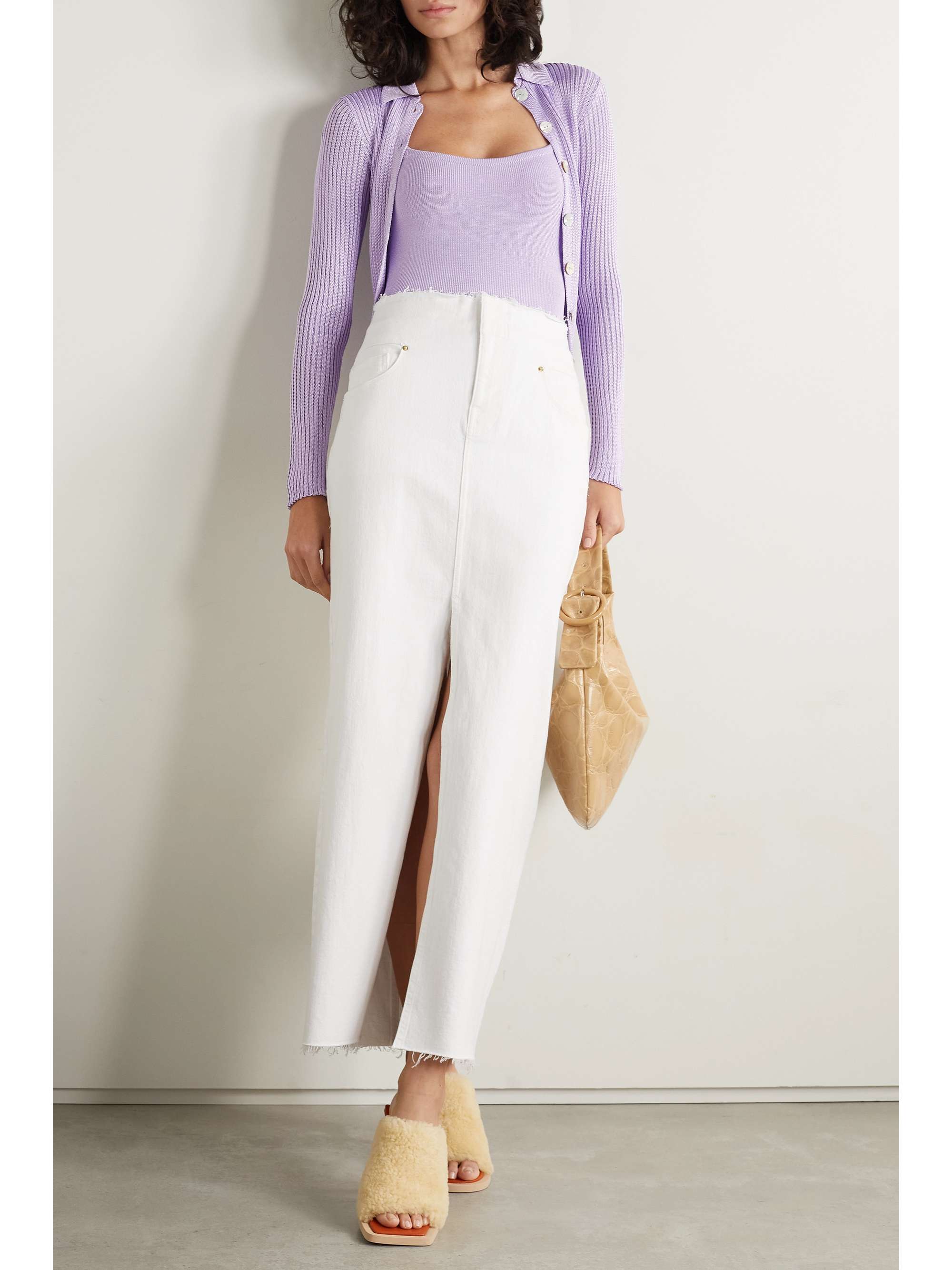 CALLE DEL MAR + NET SUSTAIN ribbed-knit bodysuit