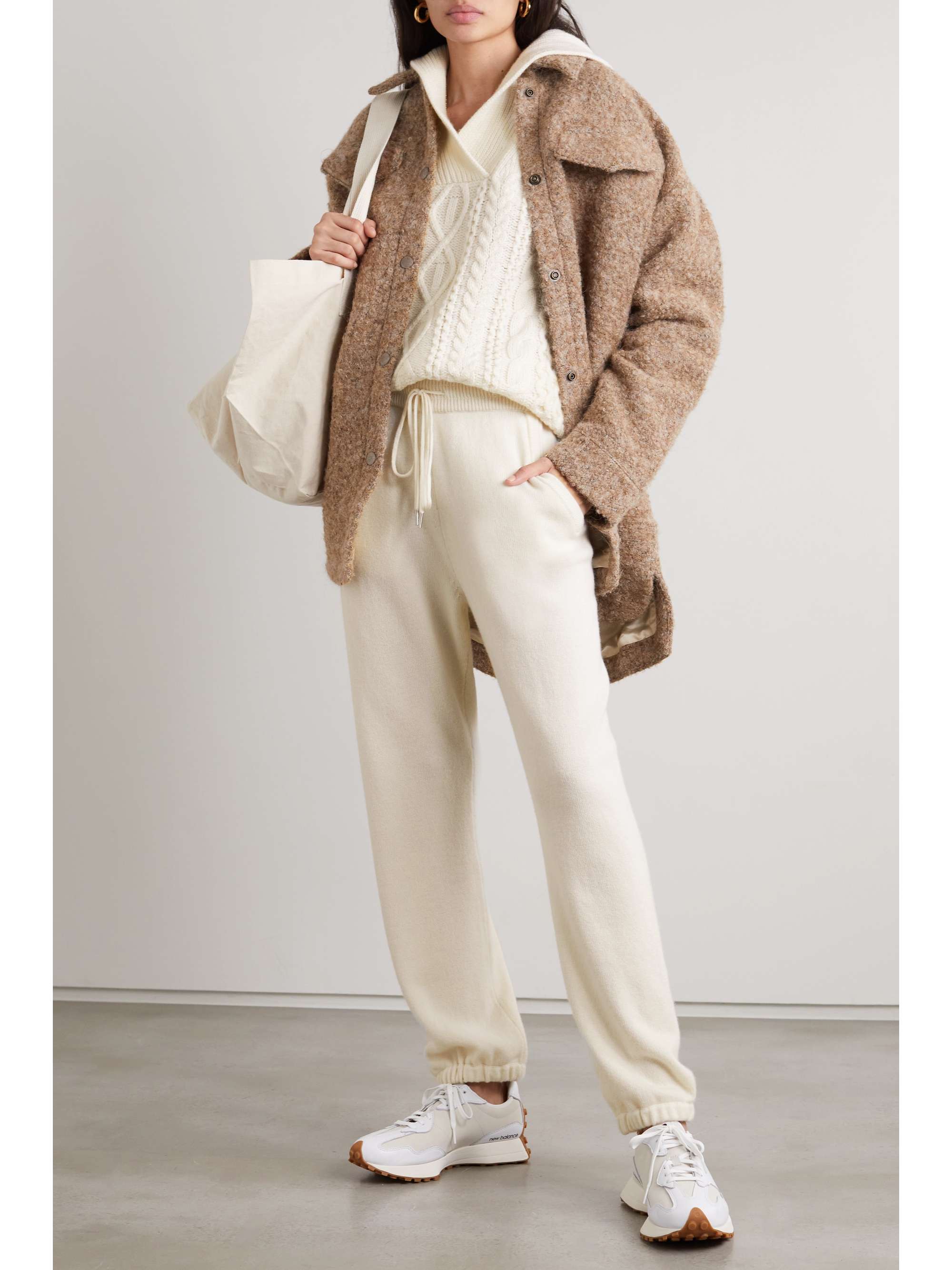 NILI LOTAN Cashmere track pants