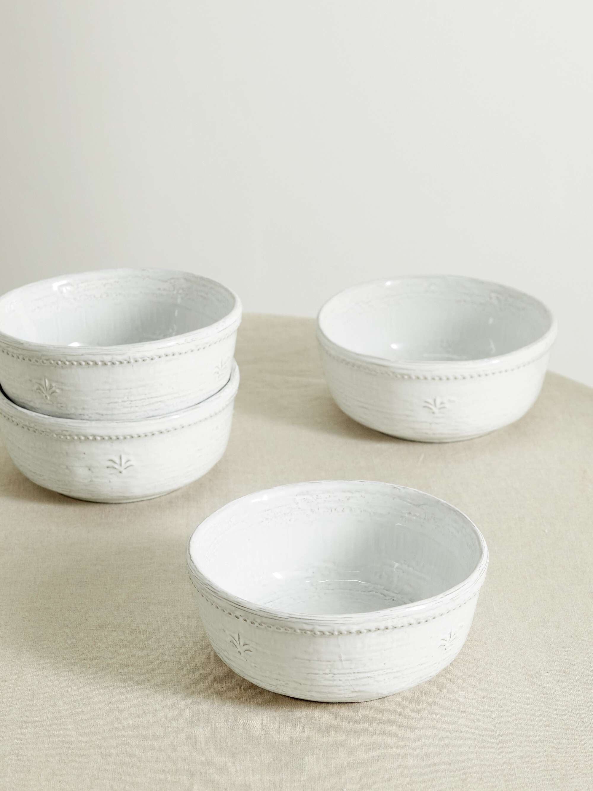 SOHO HOME Hillcrest set of four 16cm glazed stoneware cereal bowls