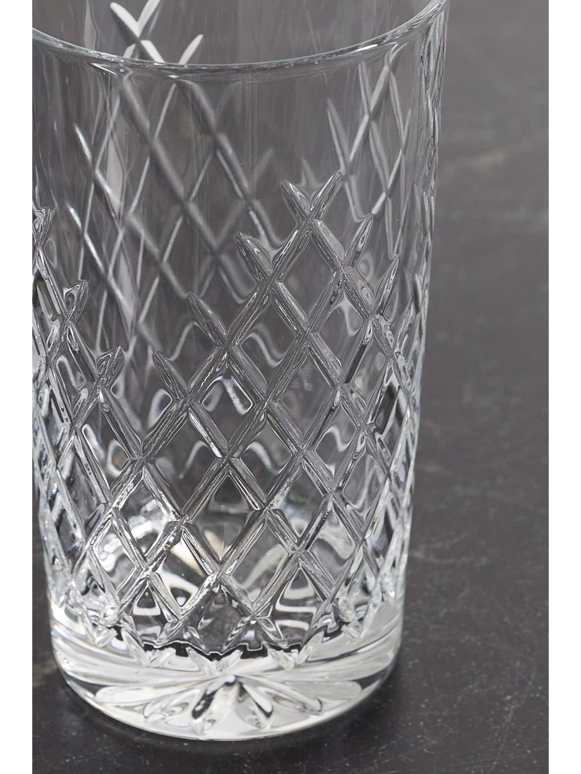 SOHO HOME Barwell set of four cut crystal highball glasses
