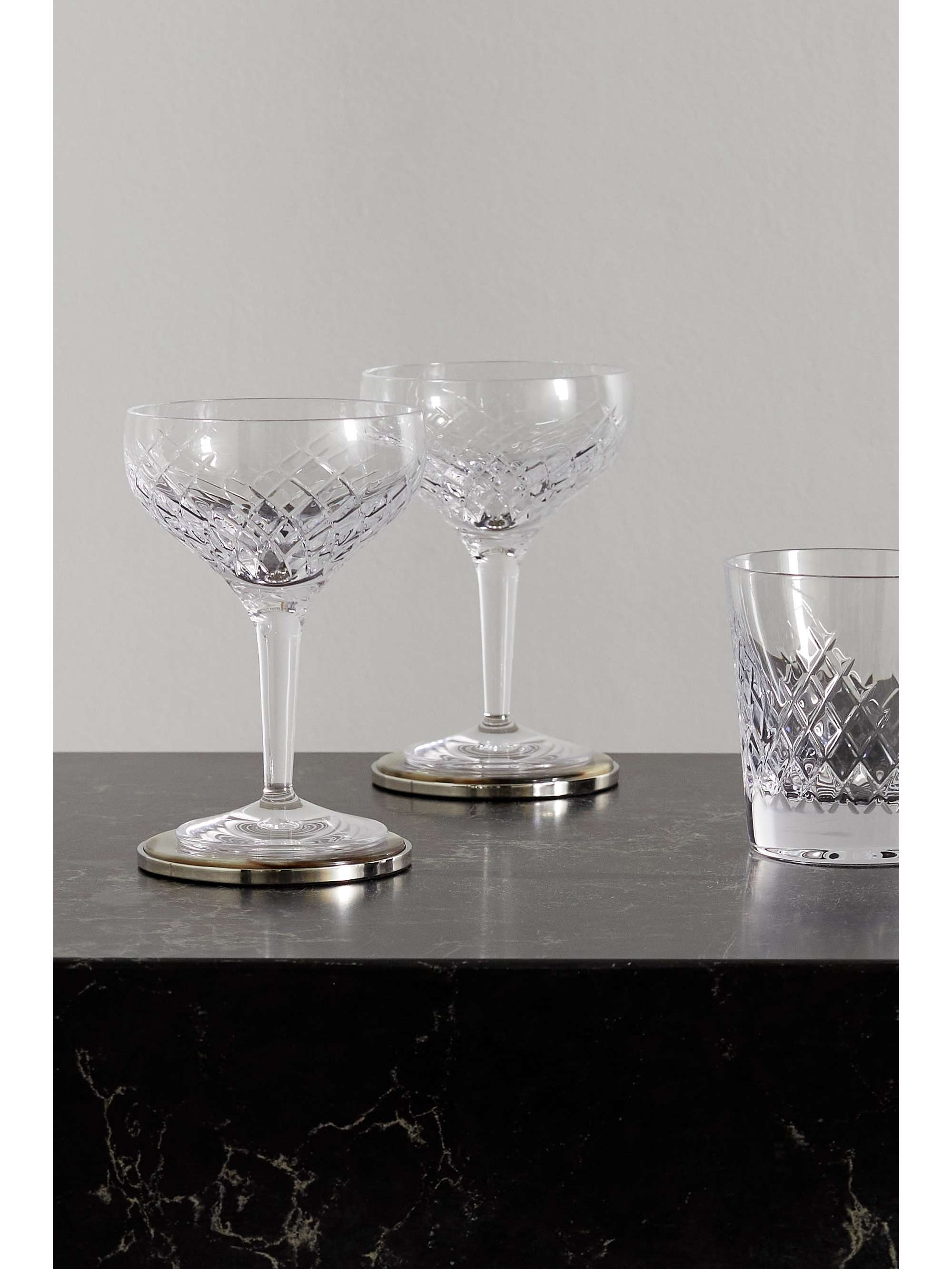 SOHO HOME Barwell 切割水晶香槟酒杯（四只装）