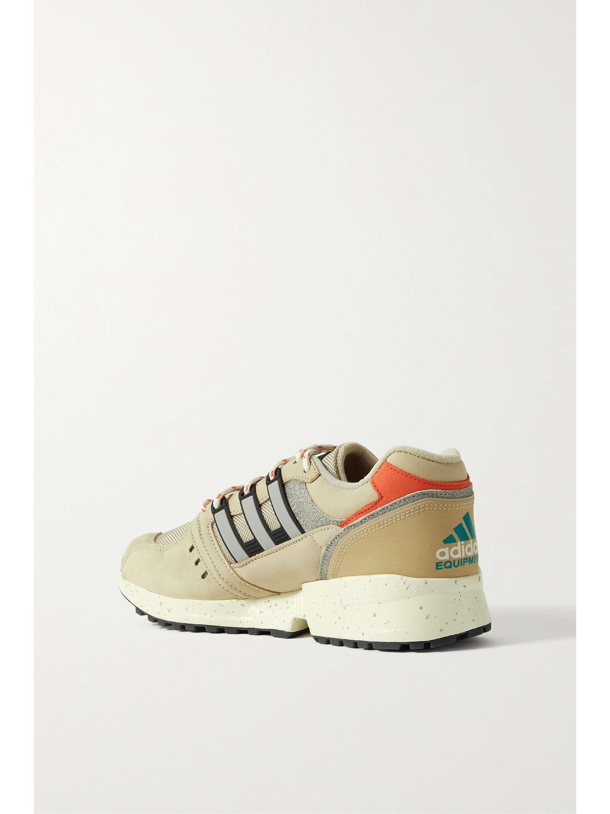 Equipment CSG 91 rubber and felt-trimmed leather and mesh sneakers