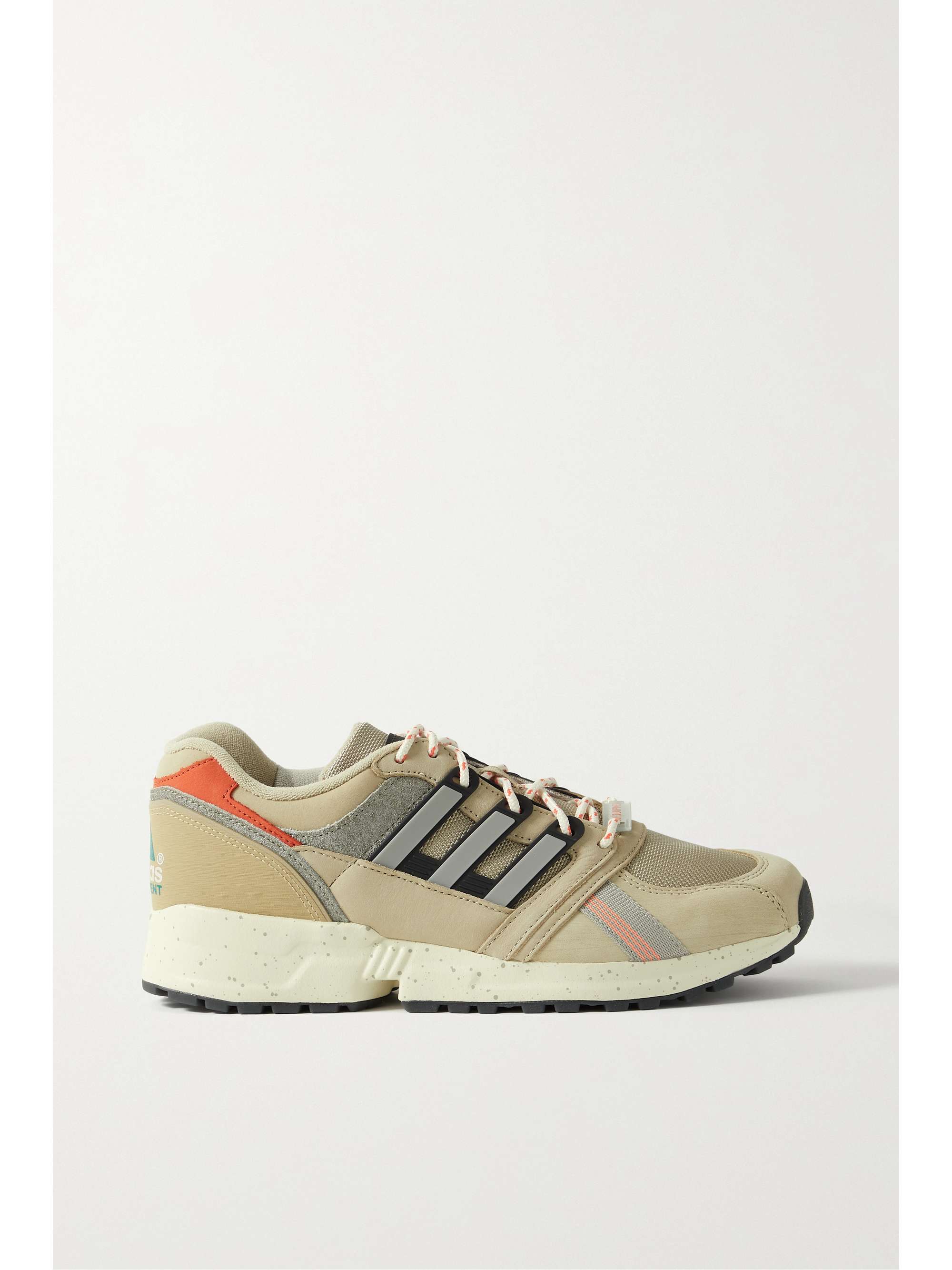 Equipment CSG 91 rubber and felt-trimmed leather and mesh sneakers