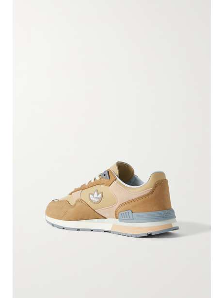 ADIDAS ORIGINALS Treziod nubuck and leather sneakers | NET-A-PORTER