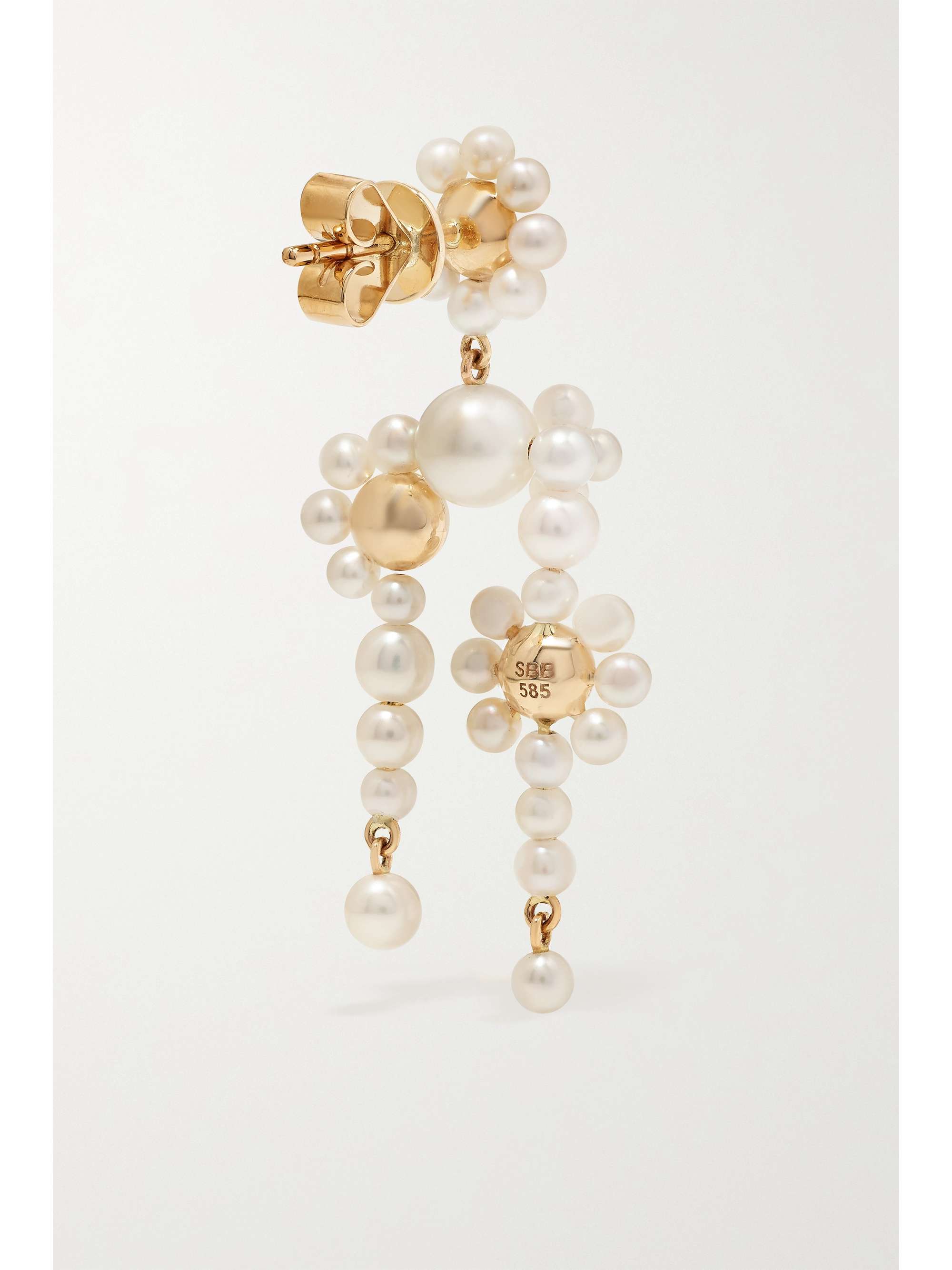 SOPHIE BILLE BRAHE Fontaine de Perle 14-karat gold pearl single earring