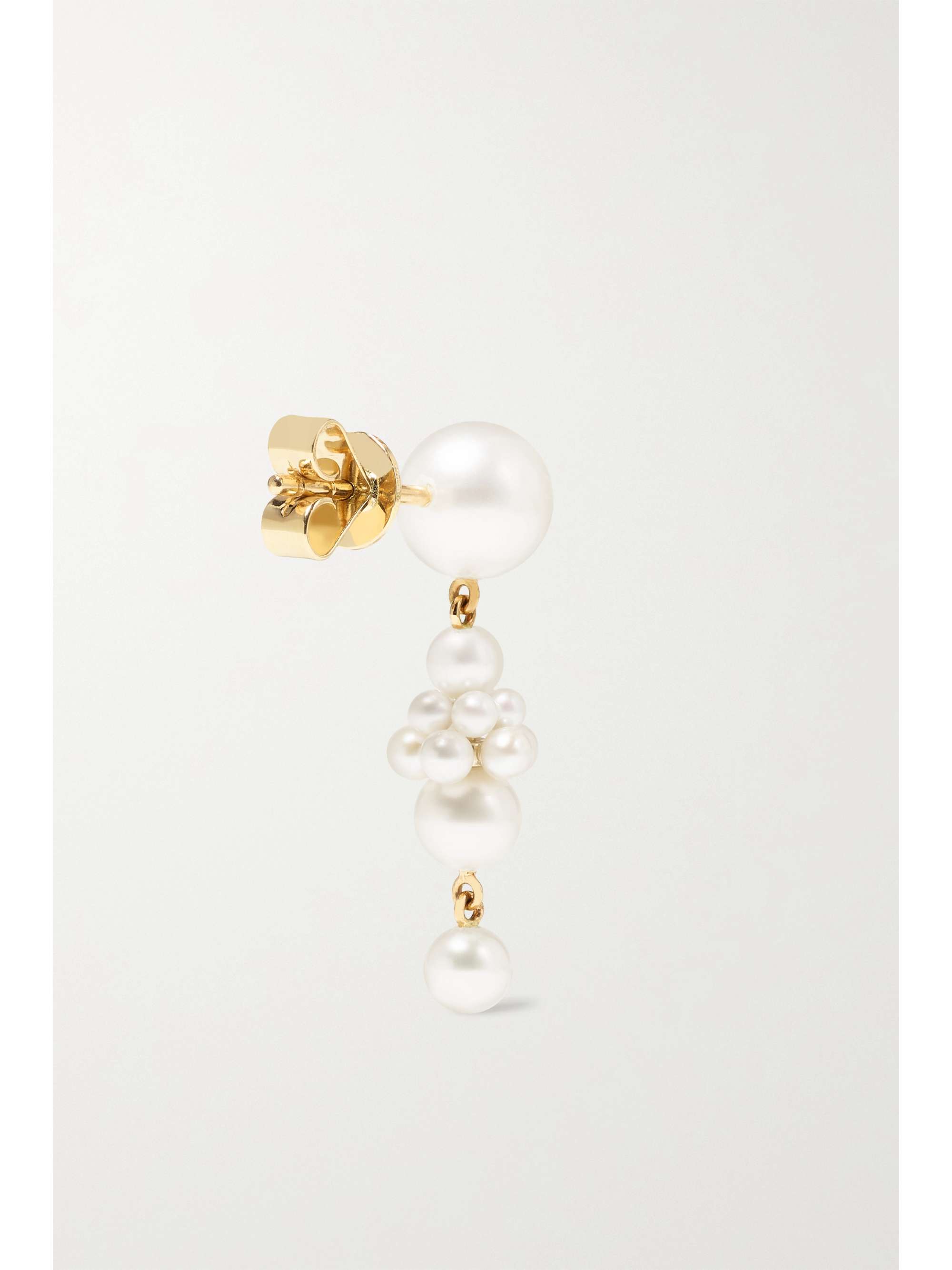 SOPHIE BILLE BRAHE Petite Tulip 14-karat gold pearl earrings