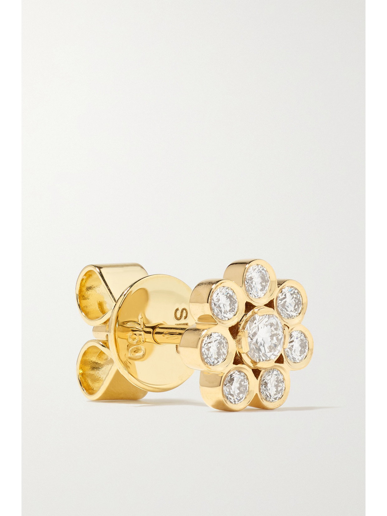SOPHIE BILLE BRAHE BELLIS 18-KARAT GOLD DIAMOND SINGLE EARRING