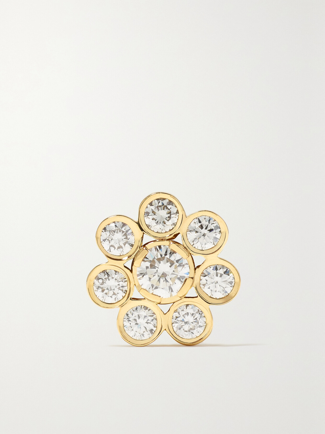 SOPHIE BILLE BRAHE BELLIS 18-KARAT GOLD DIAMOND SINGLE EARRING