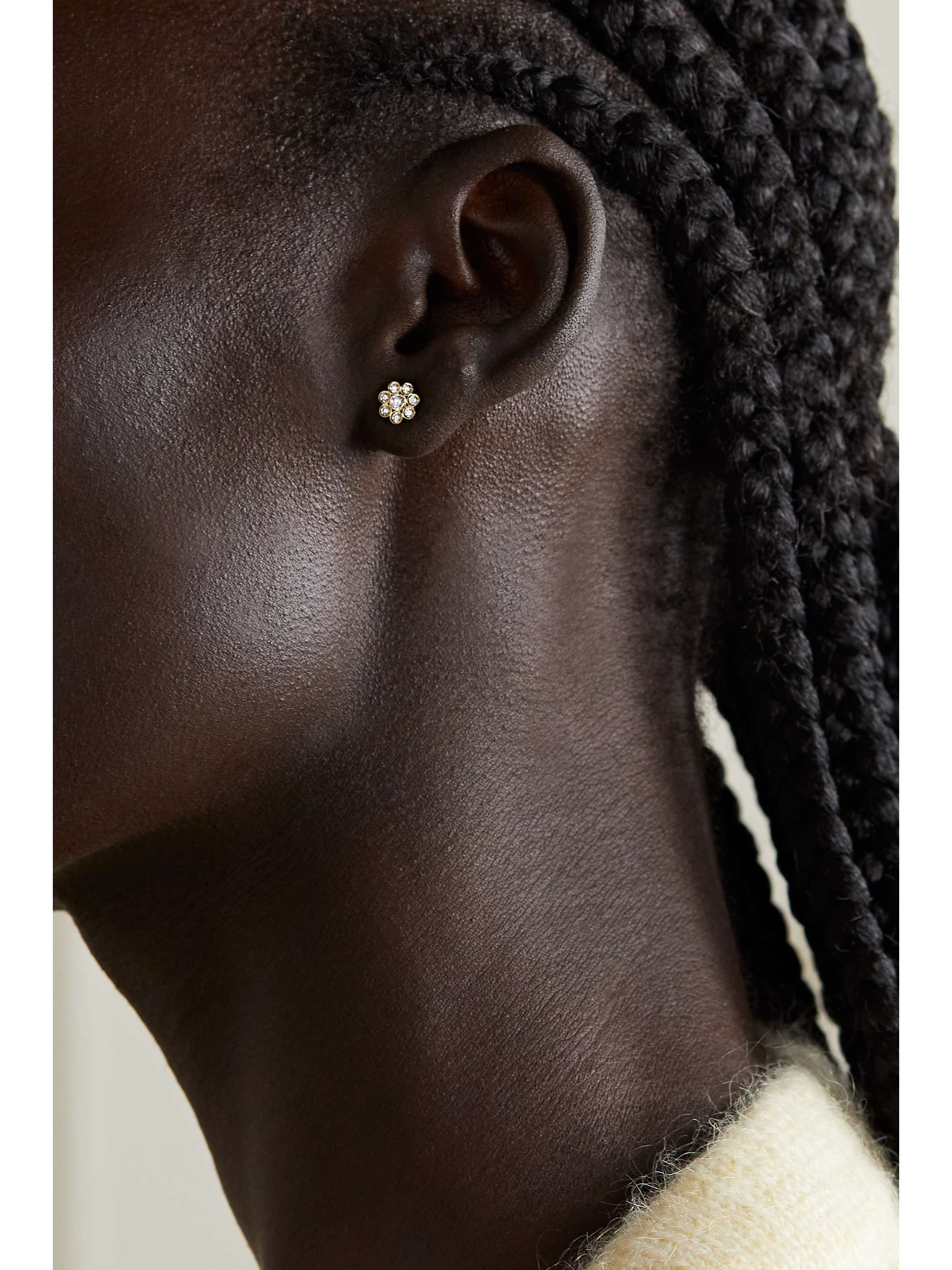 SOPHIE BILLE BRAHE Bellis 18-karat gold diamond single earring