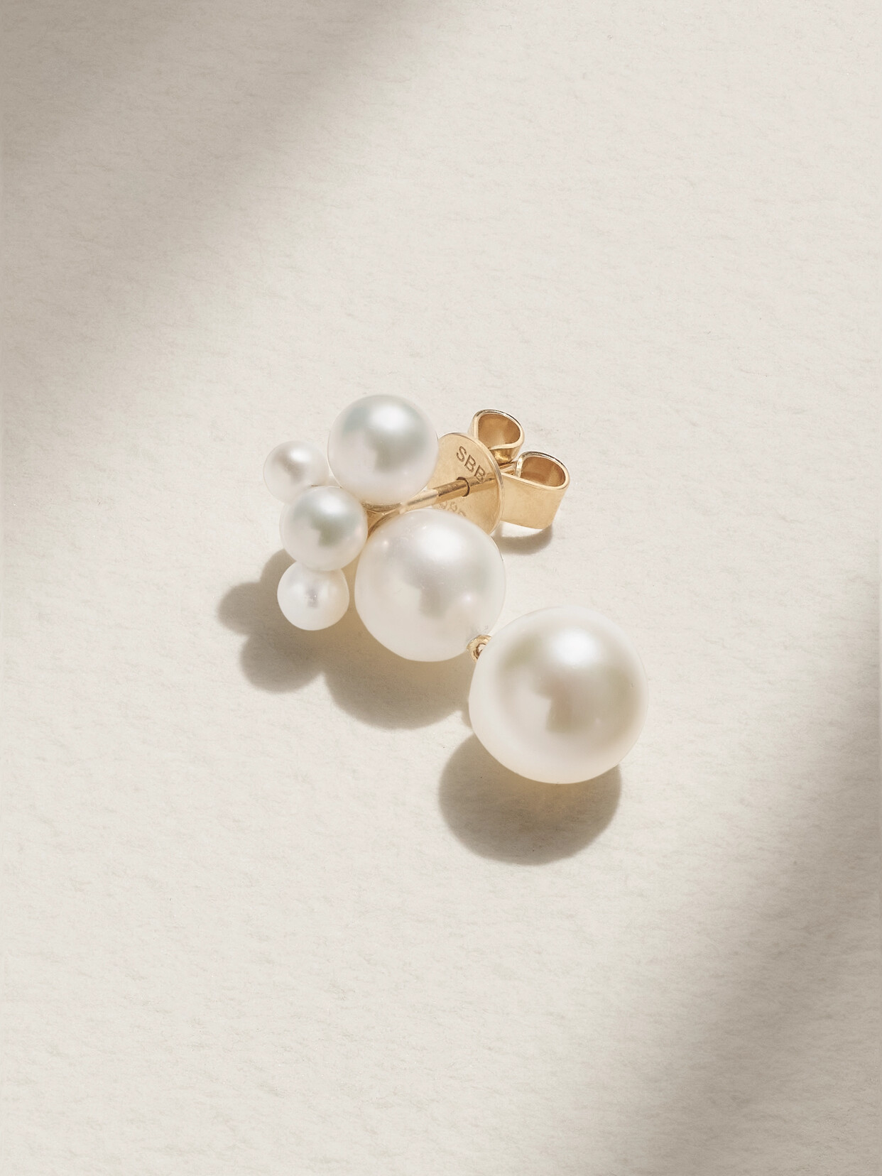 Sophie Bille Brahe - Bisou 14-karat Gold Pearl Earring - One size