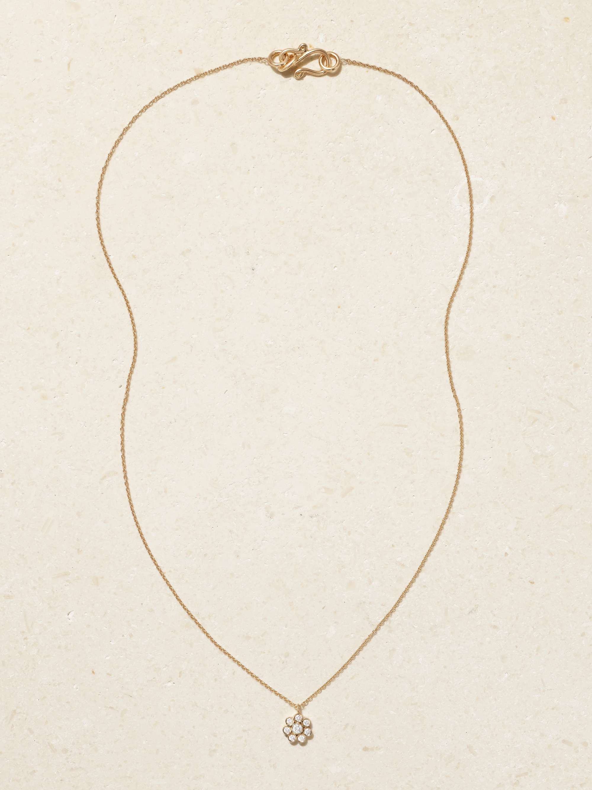 SOPHIE BILLE BRAHE Bellis Simple 18-karat gold diamond necklace