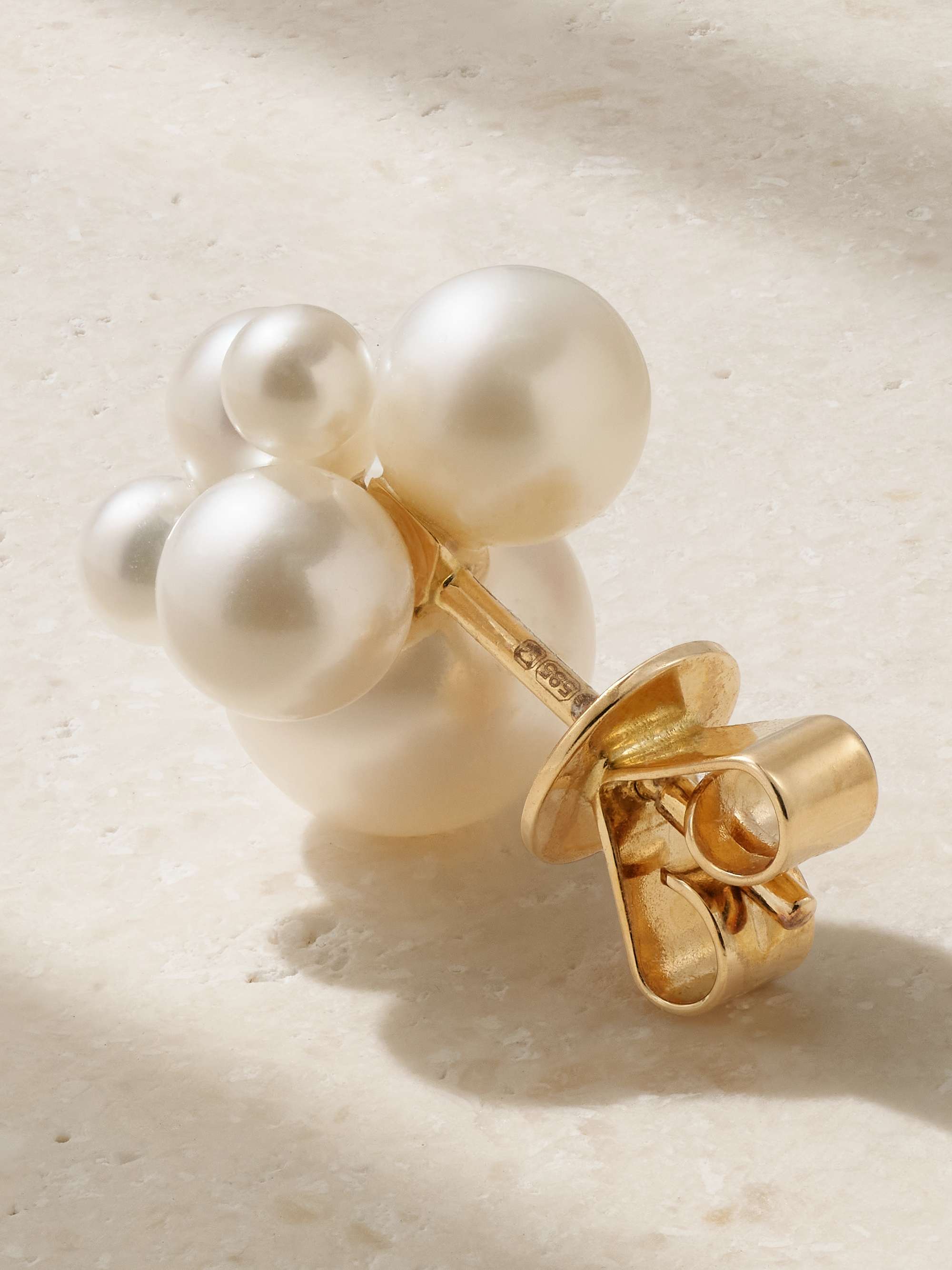 SOPHIE BILLE BRAHE Bisou Perle 14-karat gold pearl single earring