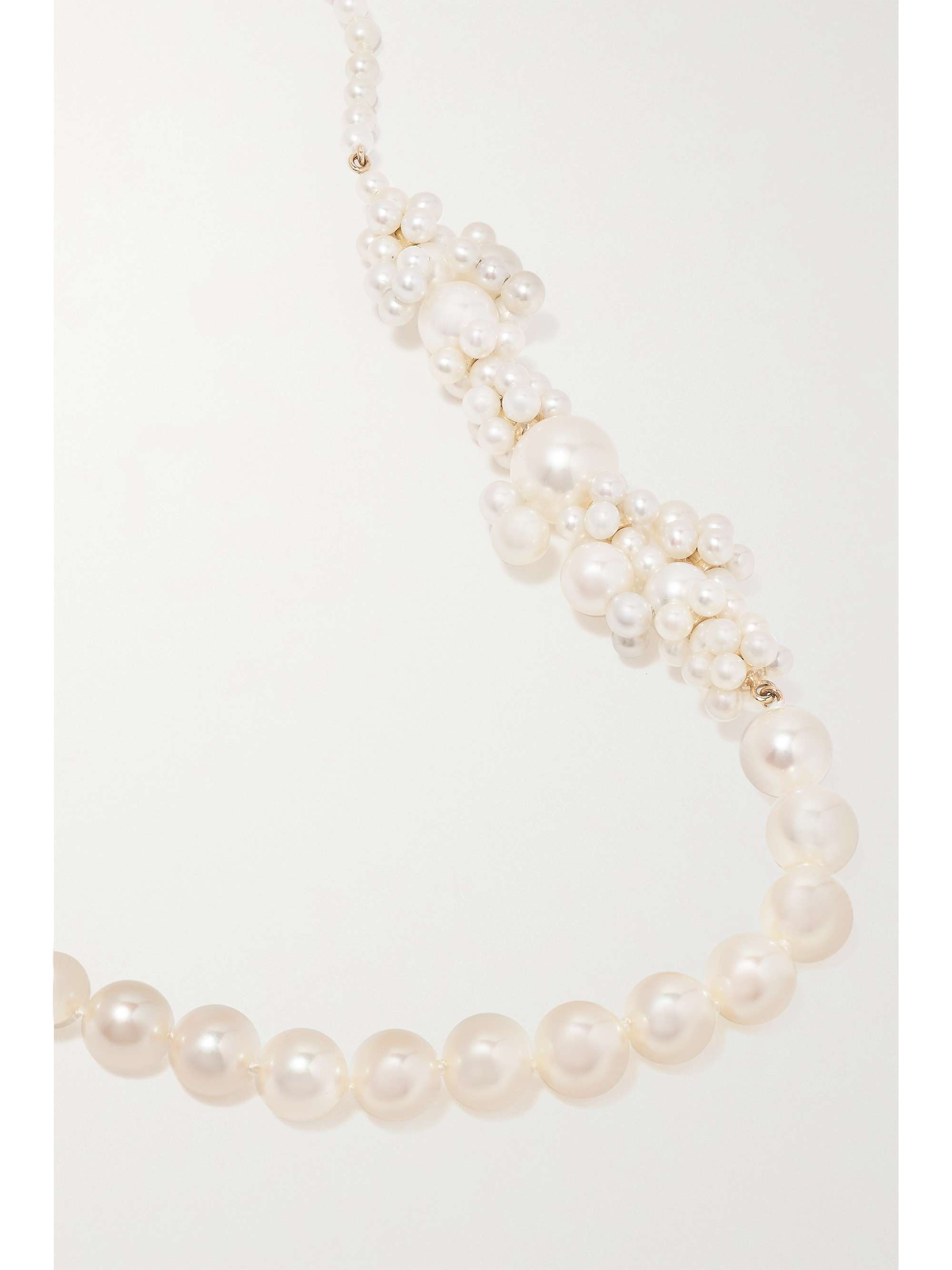SOPHIE BILLE BRAHE Peggy Fontaine Collier 14-karat gold pearl necklace