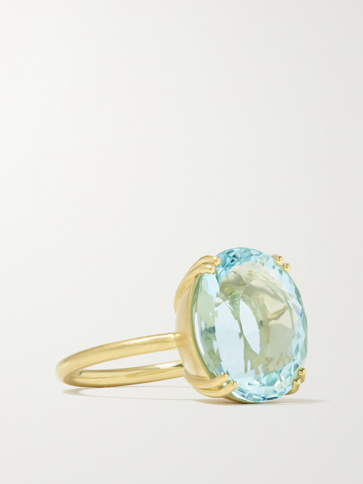 Irene Neuwirth Gemmy Gem 18-karat Gold Aquamarine Ring - 7