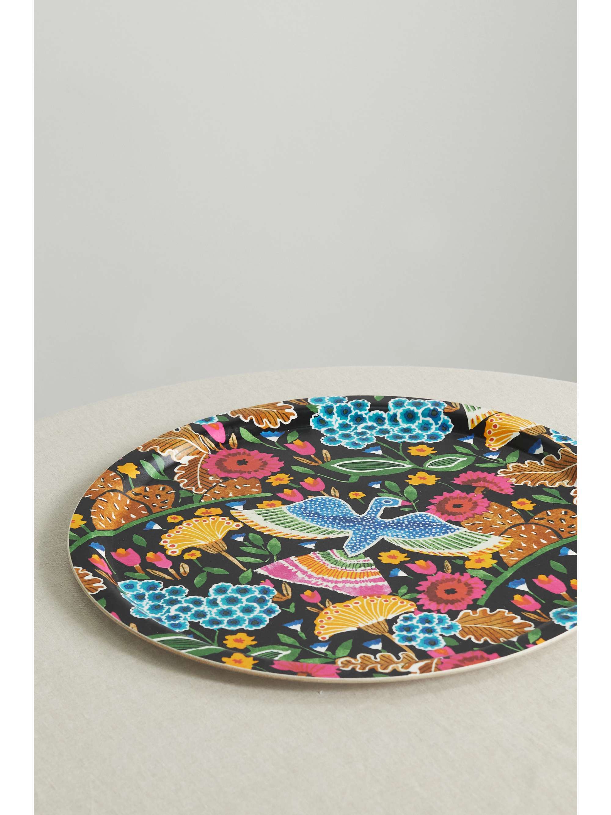 LA DOUBLEJ Printed wood tray