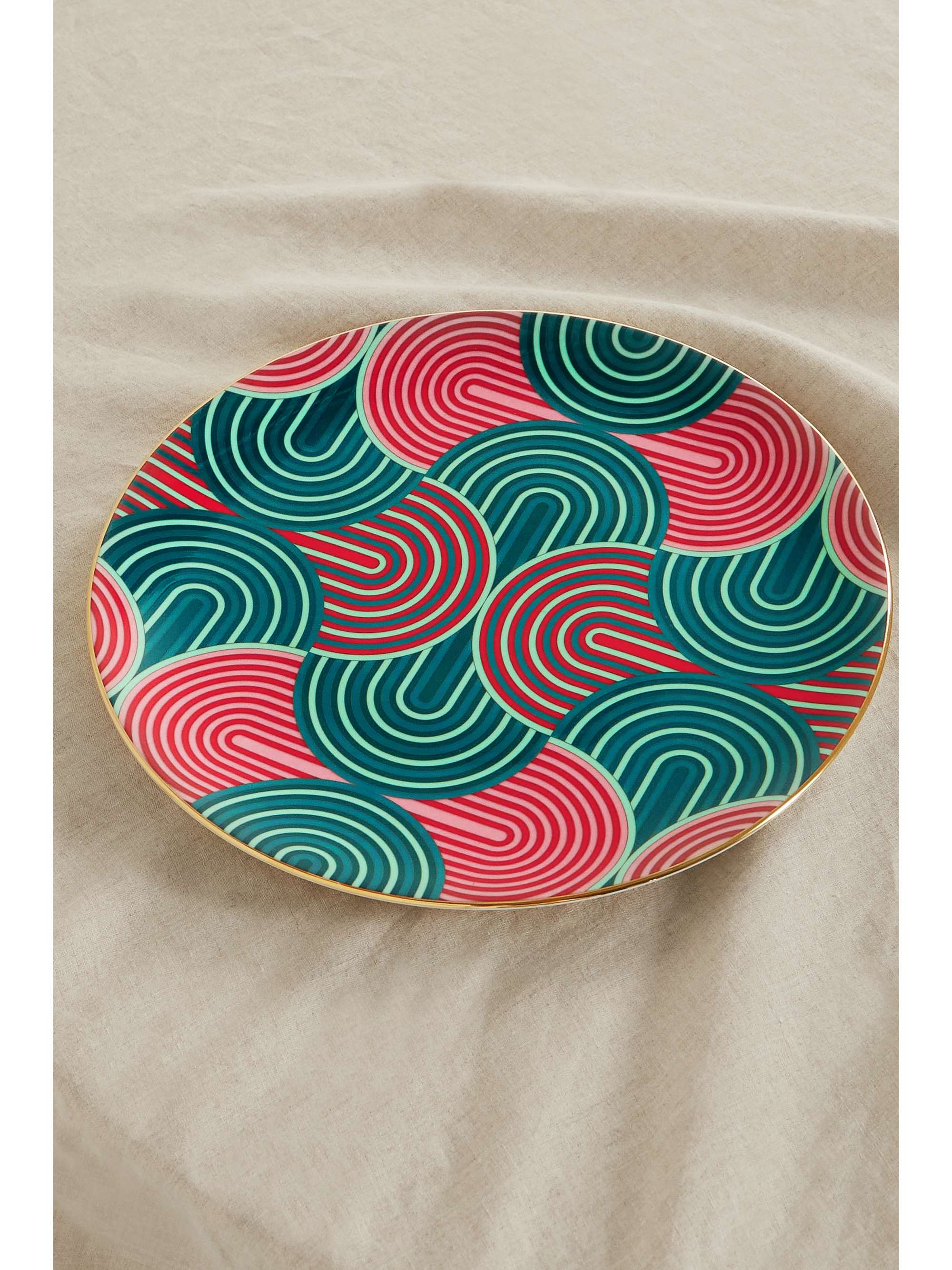 LA DOUBLEJ Printed wood tray