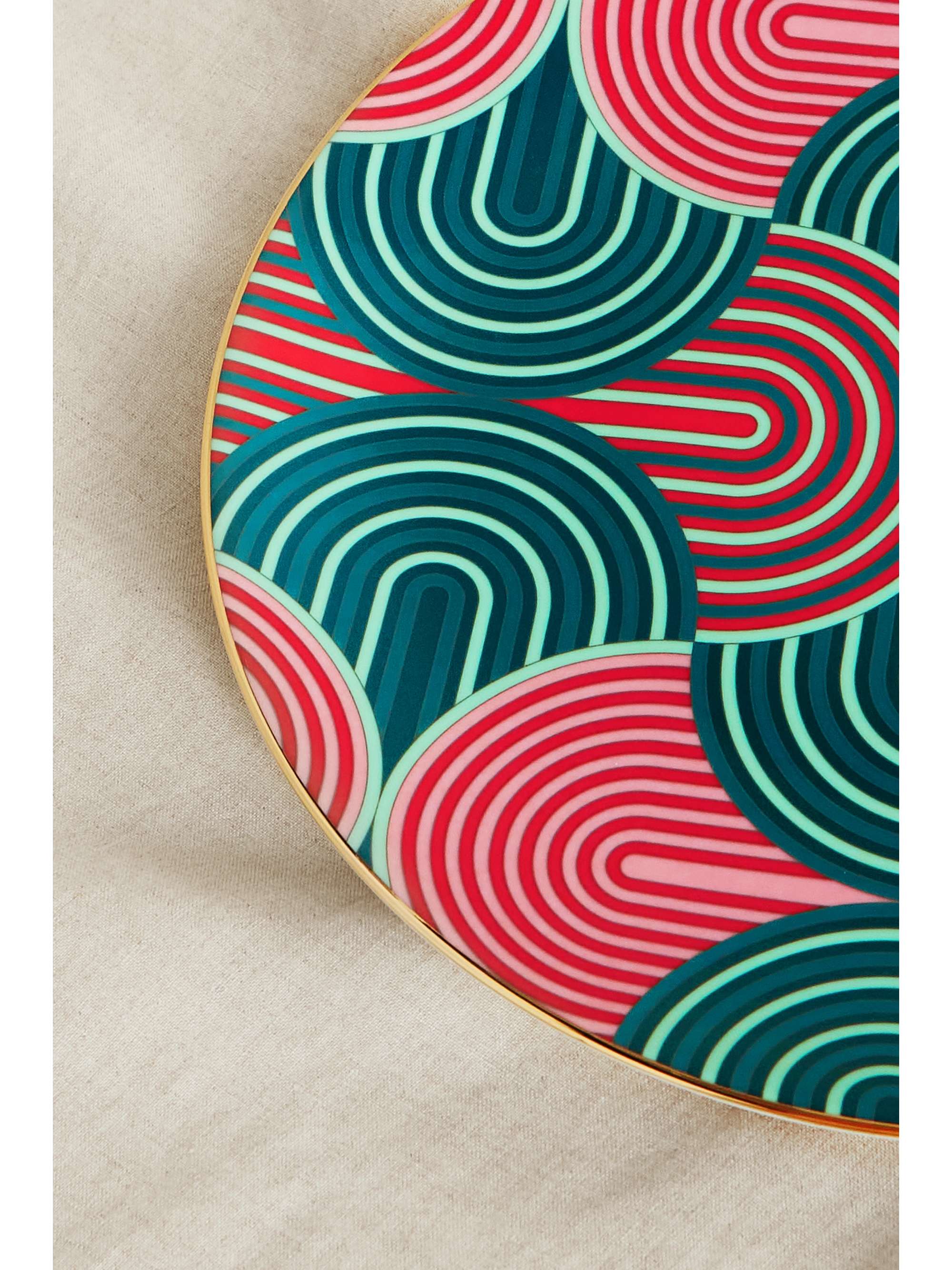 LA DOUBLEJ Printed wood tray