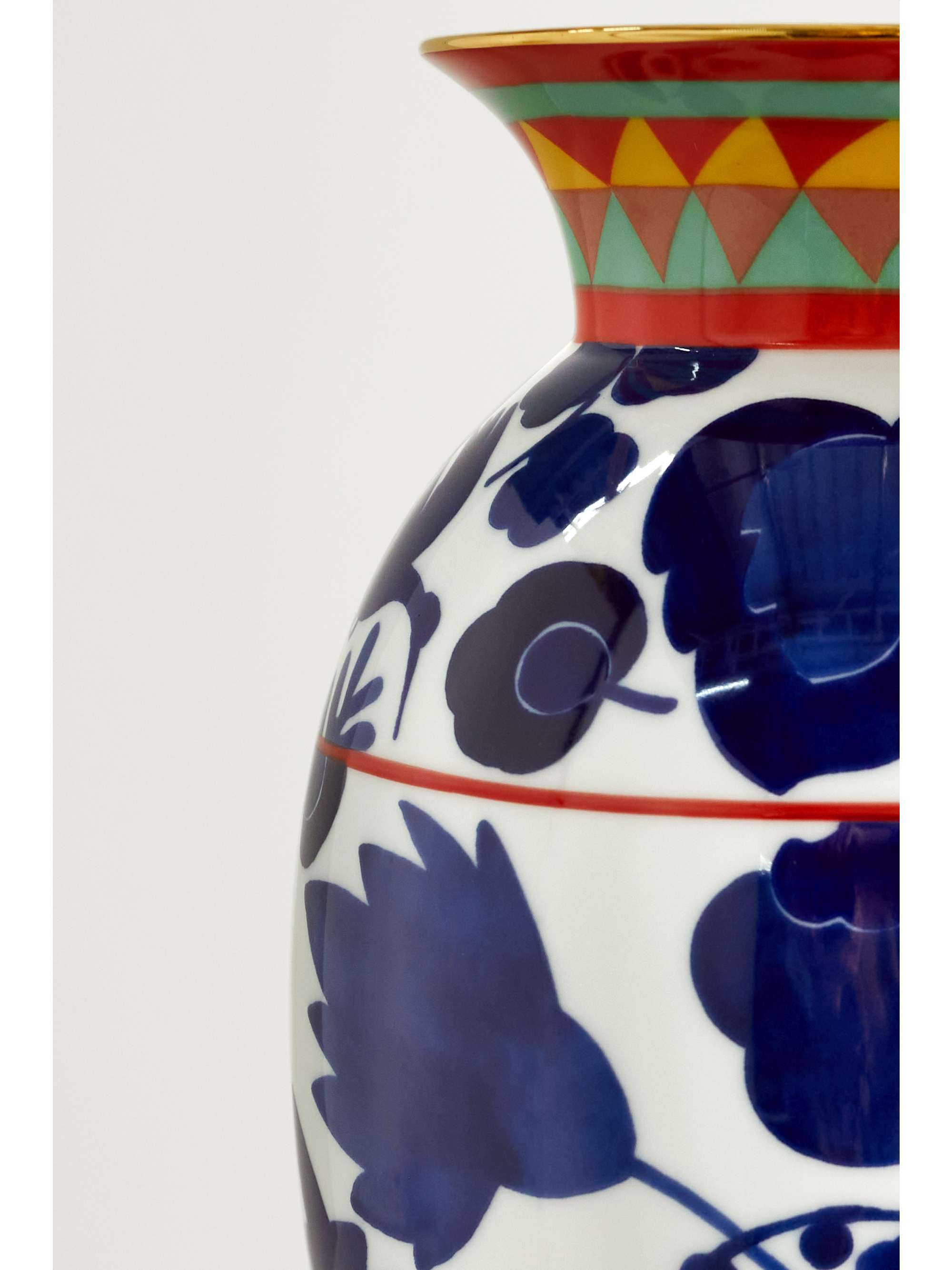 LA DOUBLEJ Amphora gold-plated porcelain vase