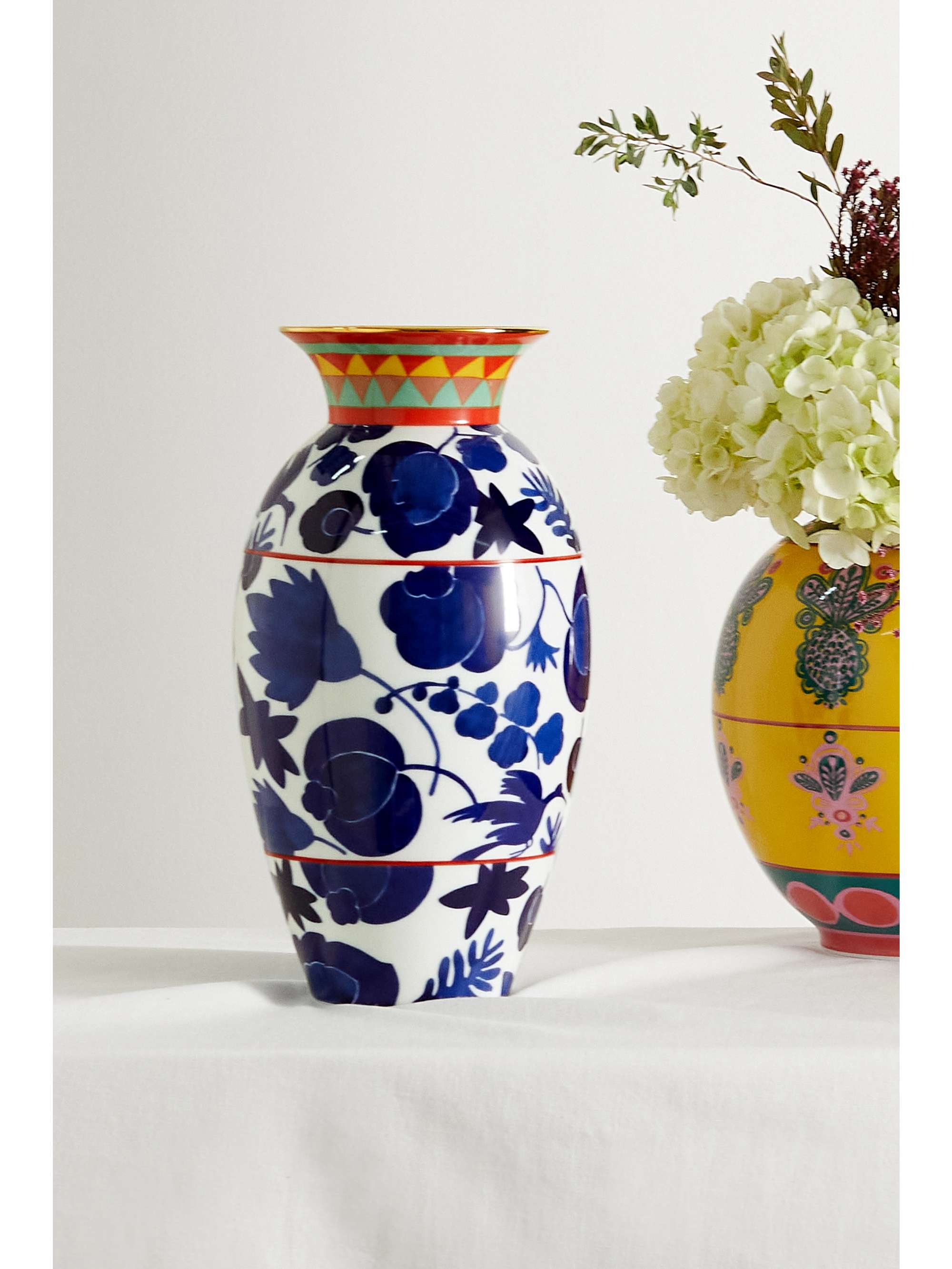 LA DOUBLEJ Amphora gold-plated porcelain vase