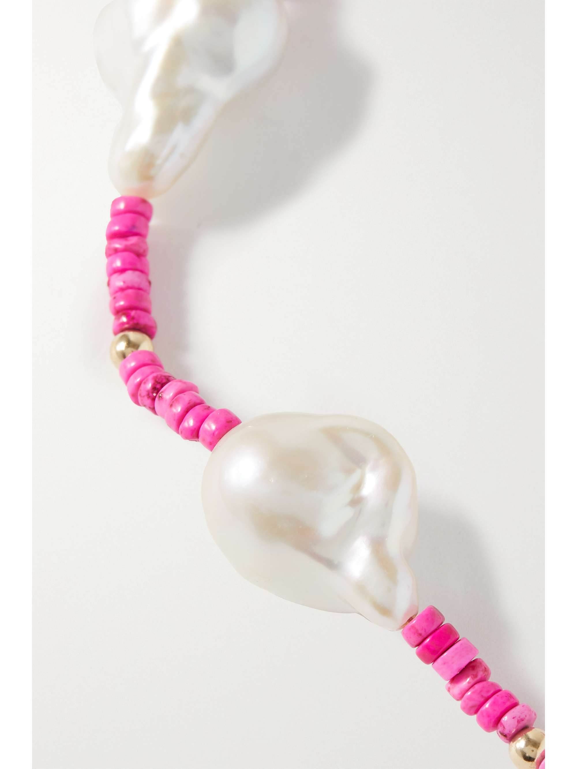 CHARMS COMPANY Les Bonbons 黄金、珍珠、串珠脚链