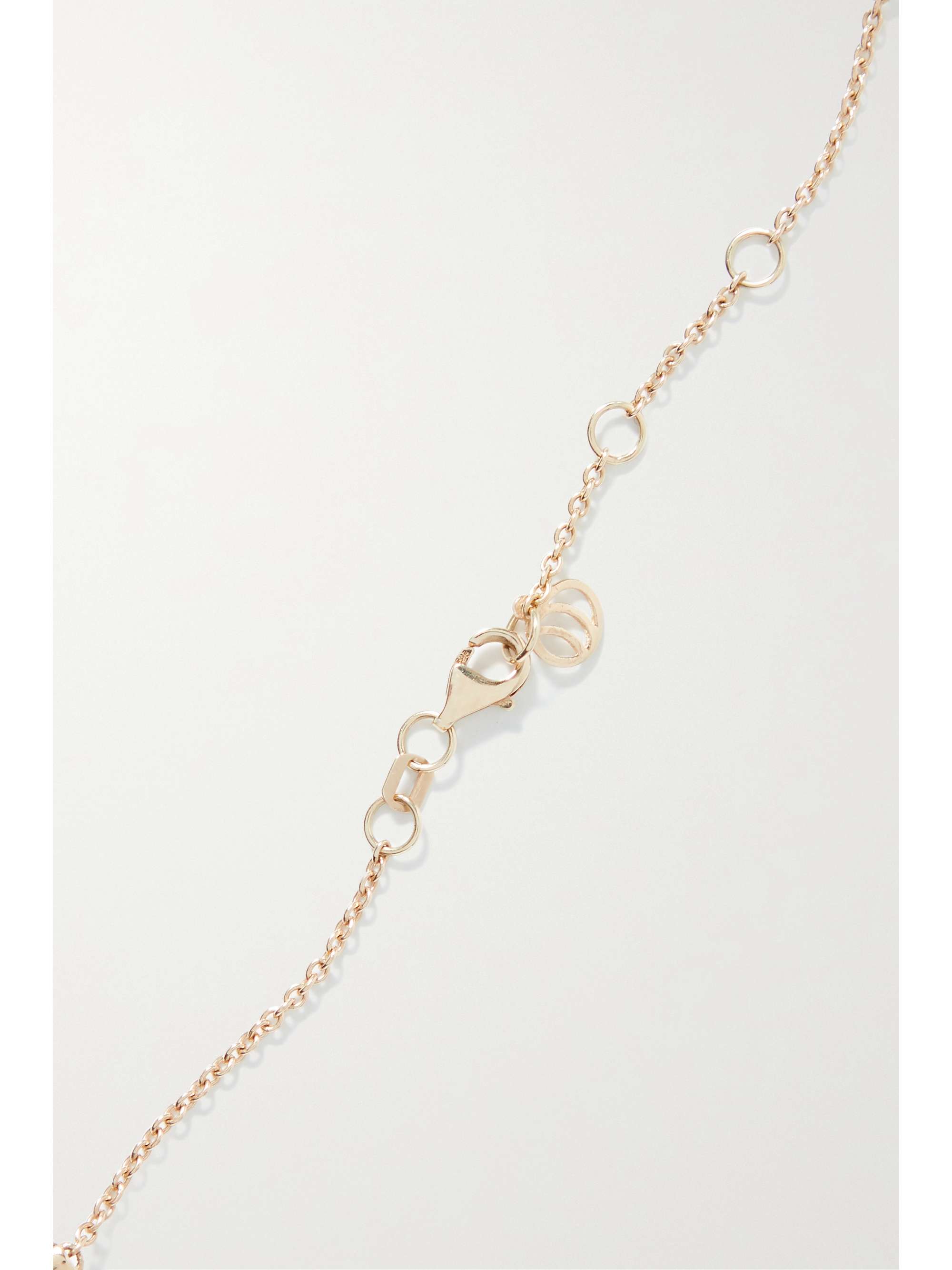 CHARMS COMPANY Les Bonbons gold, pearl and bead necklace