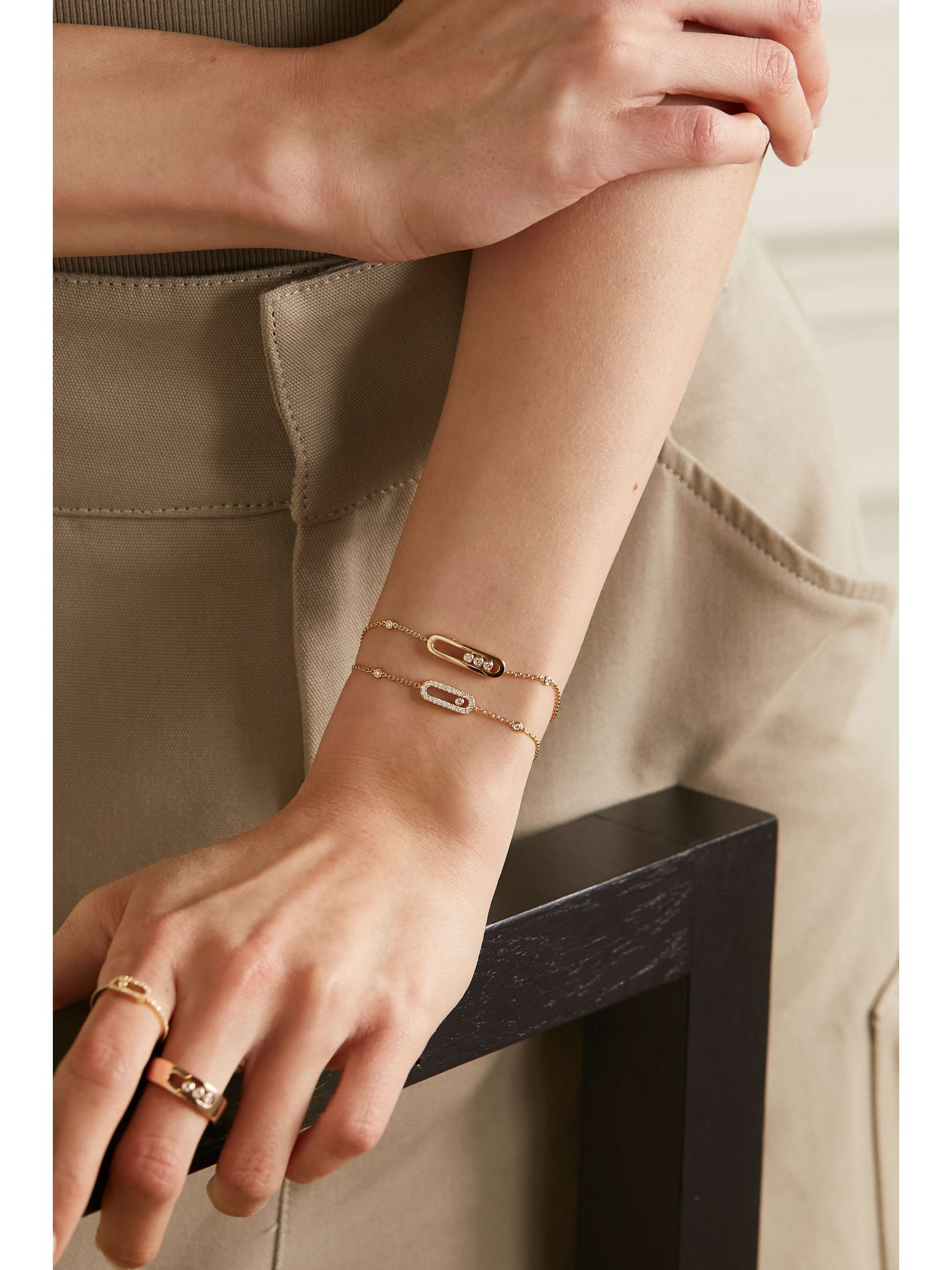 MESSIKA Move Uno 18-karat gold diamond bracelet
