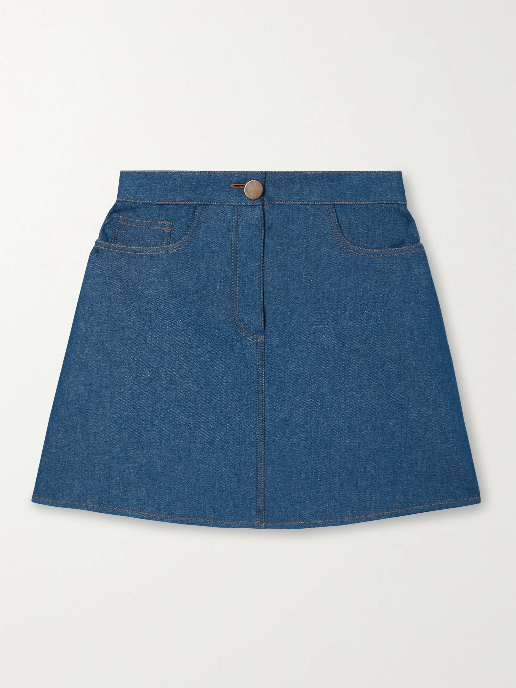 Mid denim Denim mini skirt | CAROLINA 