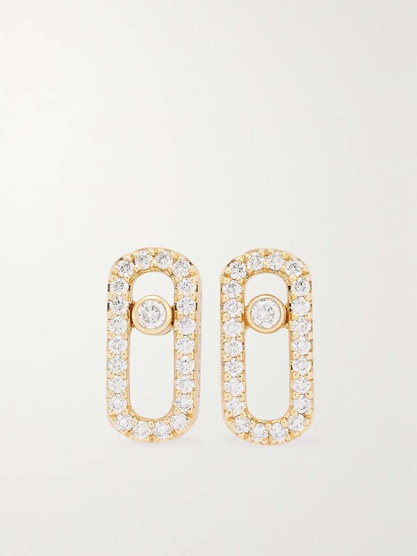 Messika Move Uno 18-karat Gold Diamond Earrings