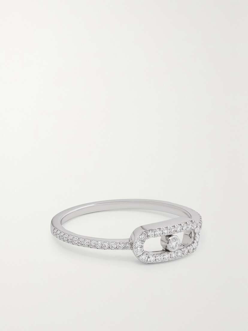 Messika Move Uno 18-karat White Gold Diamond Ring