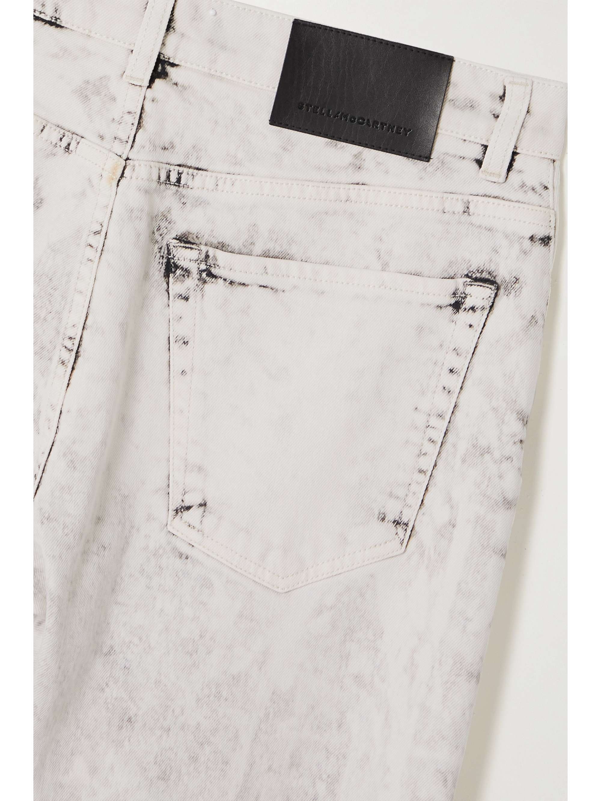STELLA MCCARTNEY + The Beatles Get Back printed acid-wash high-rise straight-leg jeans