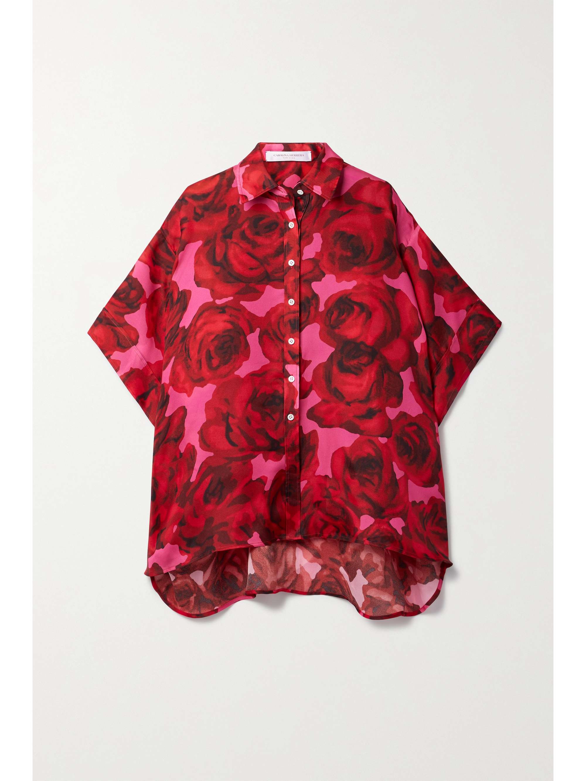 oversized floral shirt
