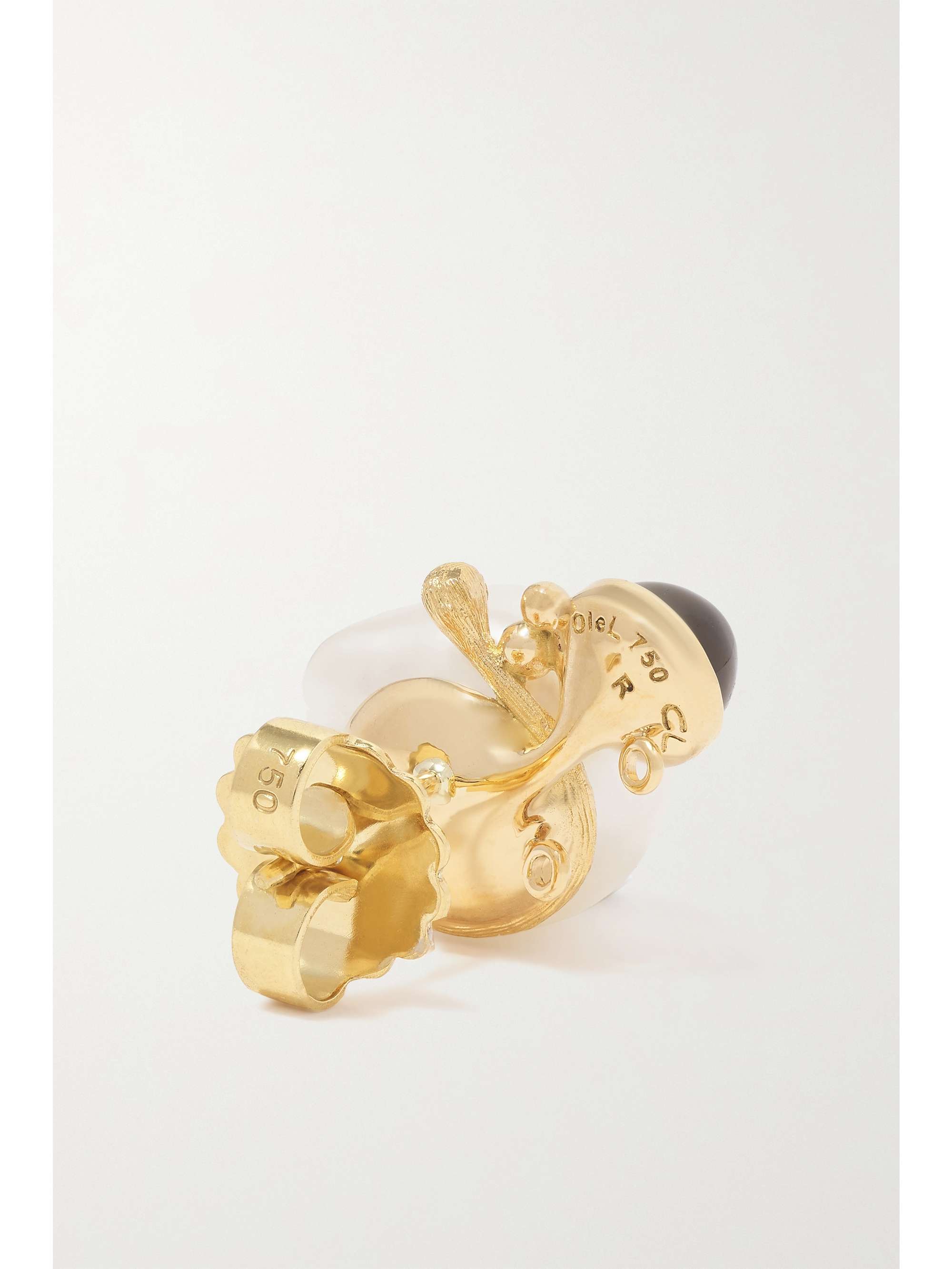 OLE LYNGGAARD COPENHAGEN BoHo 18-karat gold multi-stone earrings