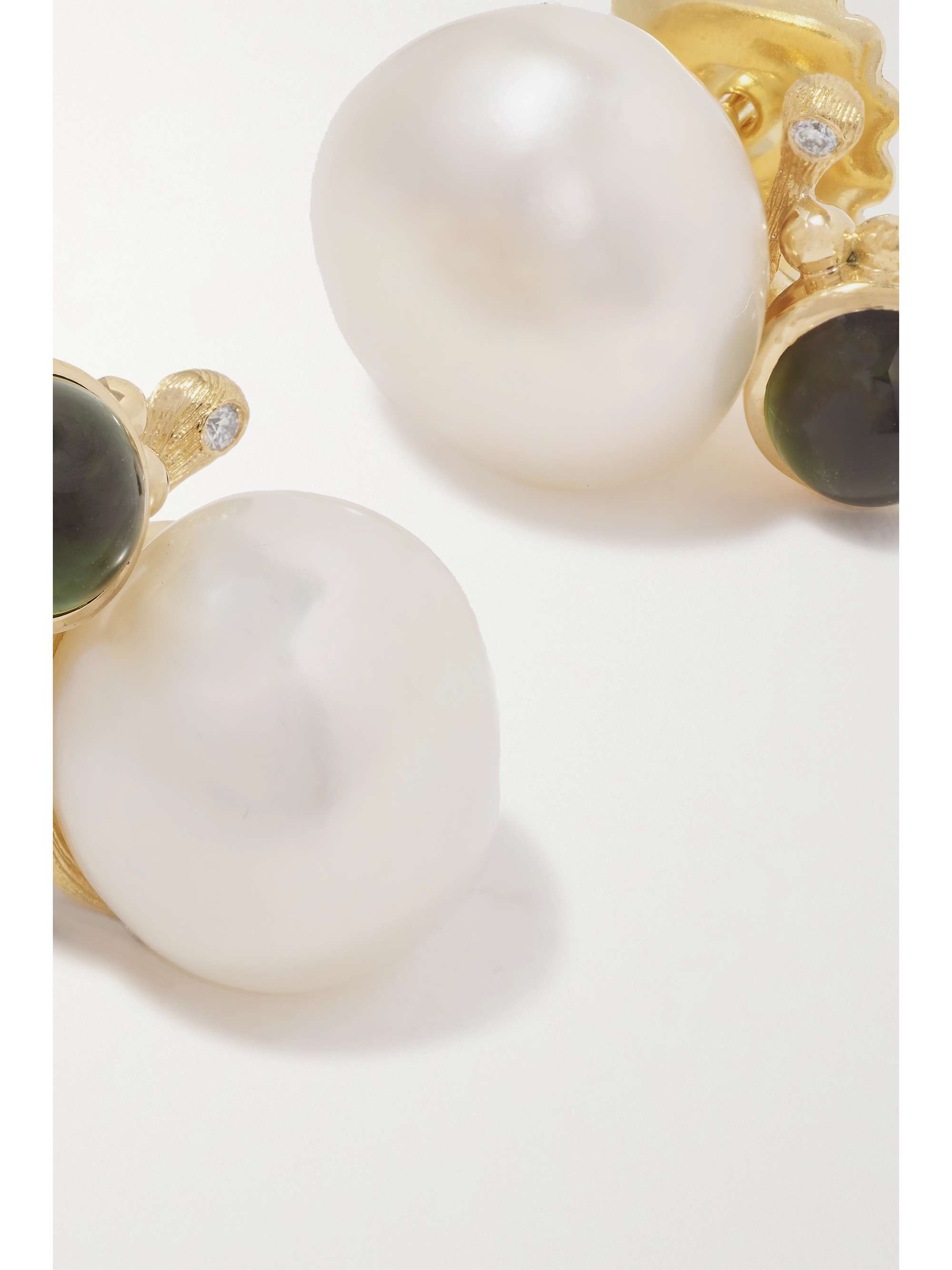 OLE LYNGGAARD COPENHAGEN BoHo 18-karat gold multi-stone earrings