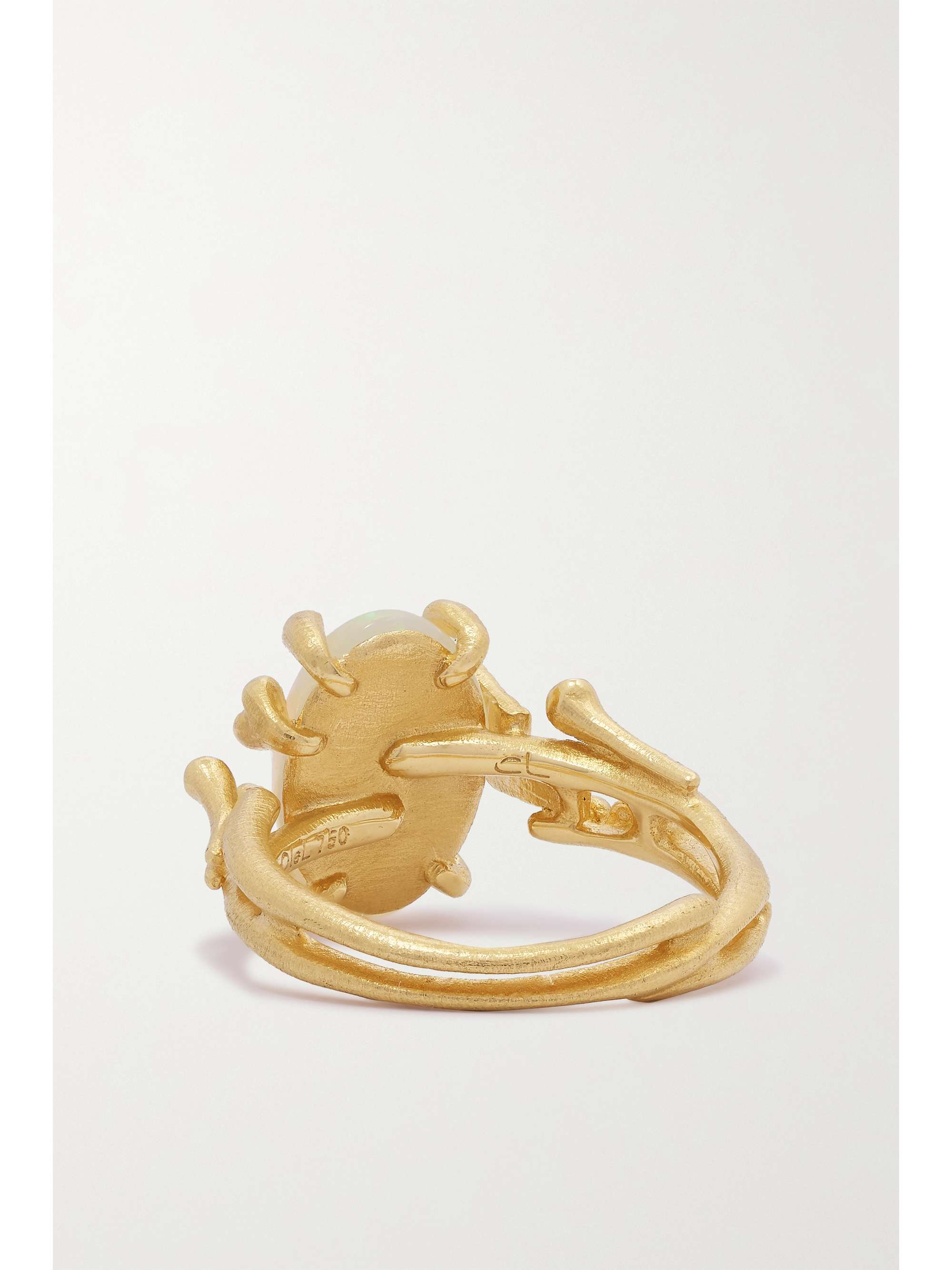 OLE LYNGGAARD COPENHAGEN BoHo 18-karat gold, opal and diamond ring