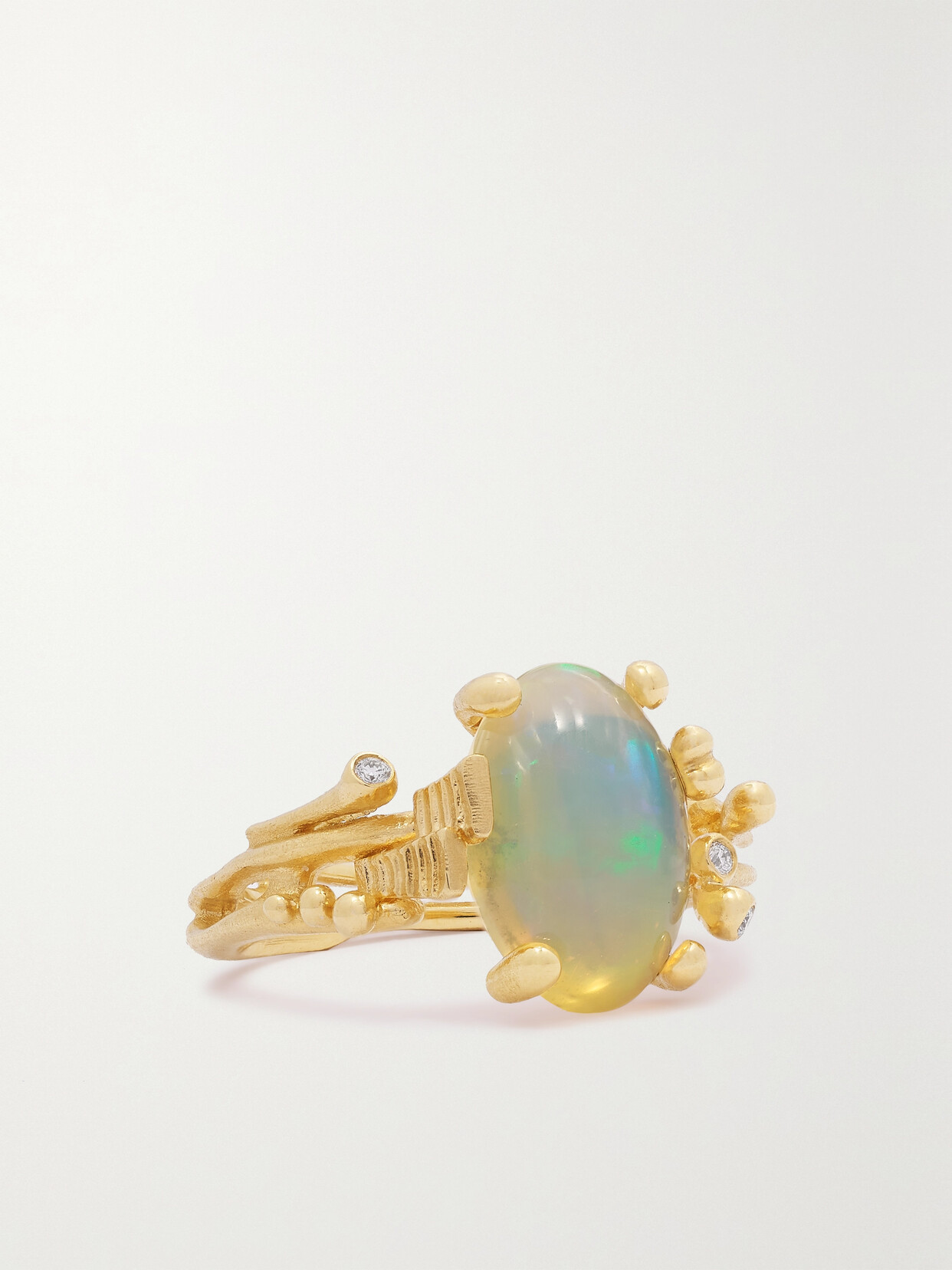 Ole Lynggaard Copenhagen Boho 18-karat Gold, Opal And Diamond Ring