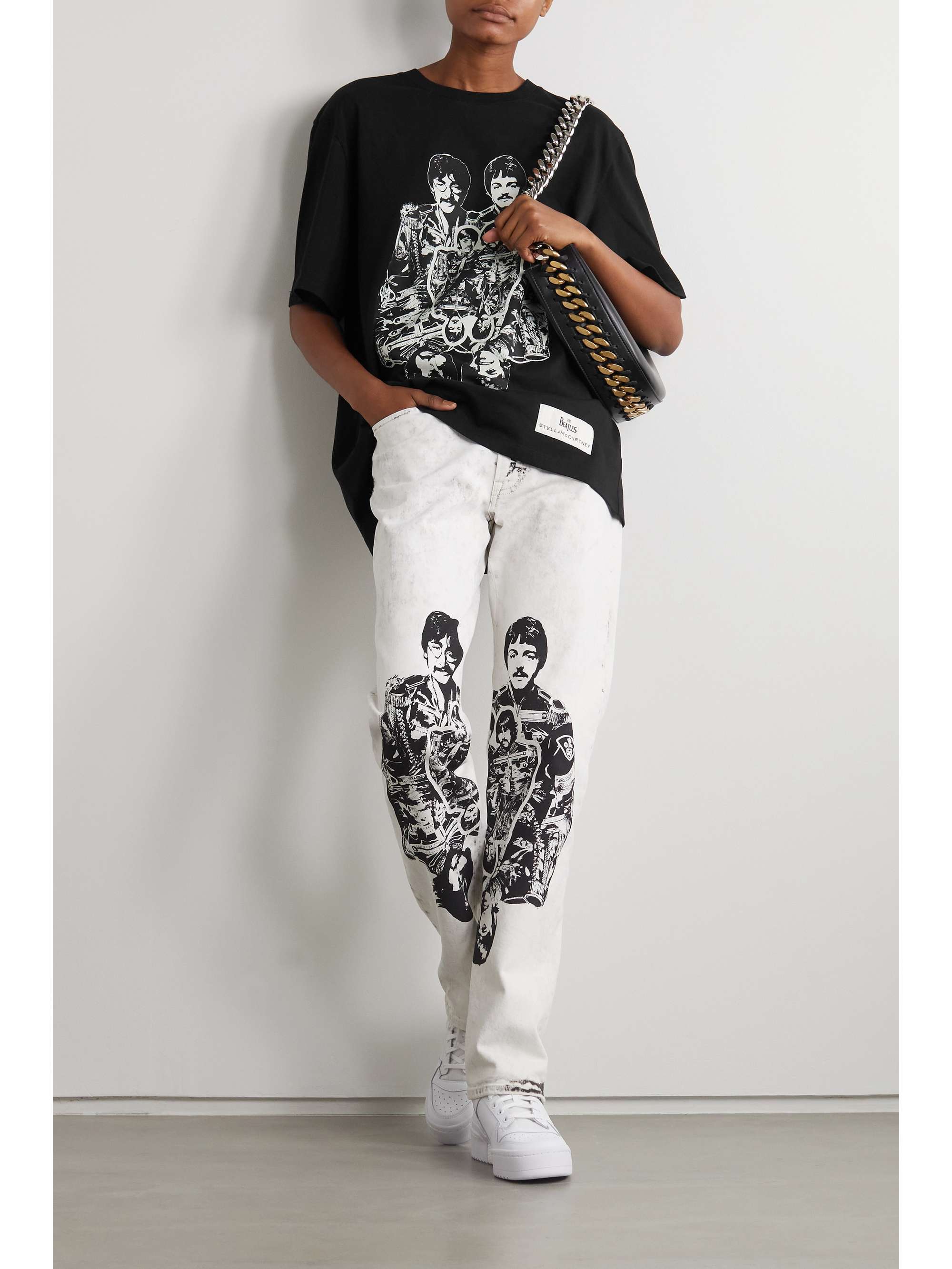 printed cotton-jersey T-shirt 