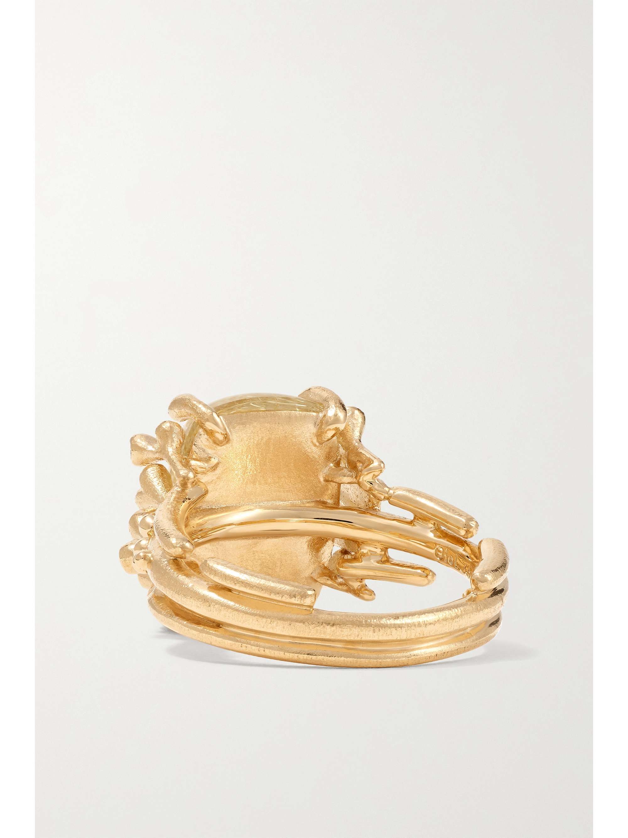 OLE LYNGGAARD COPENHAGEN BoHo 18-karat gold, quartz and diamond ring