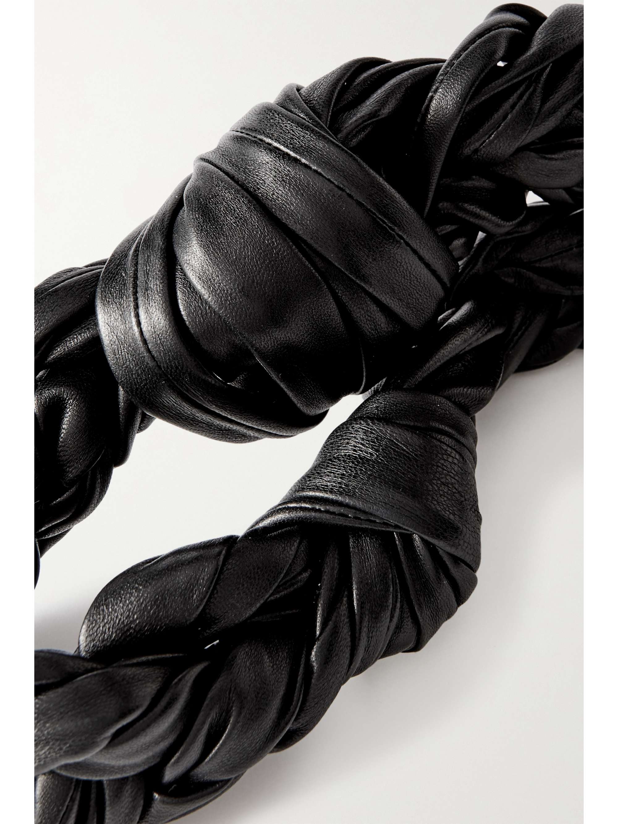 JIL SANDER Knotted Moon leather shoulder bag