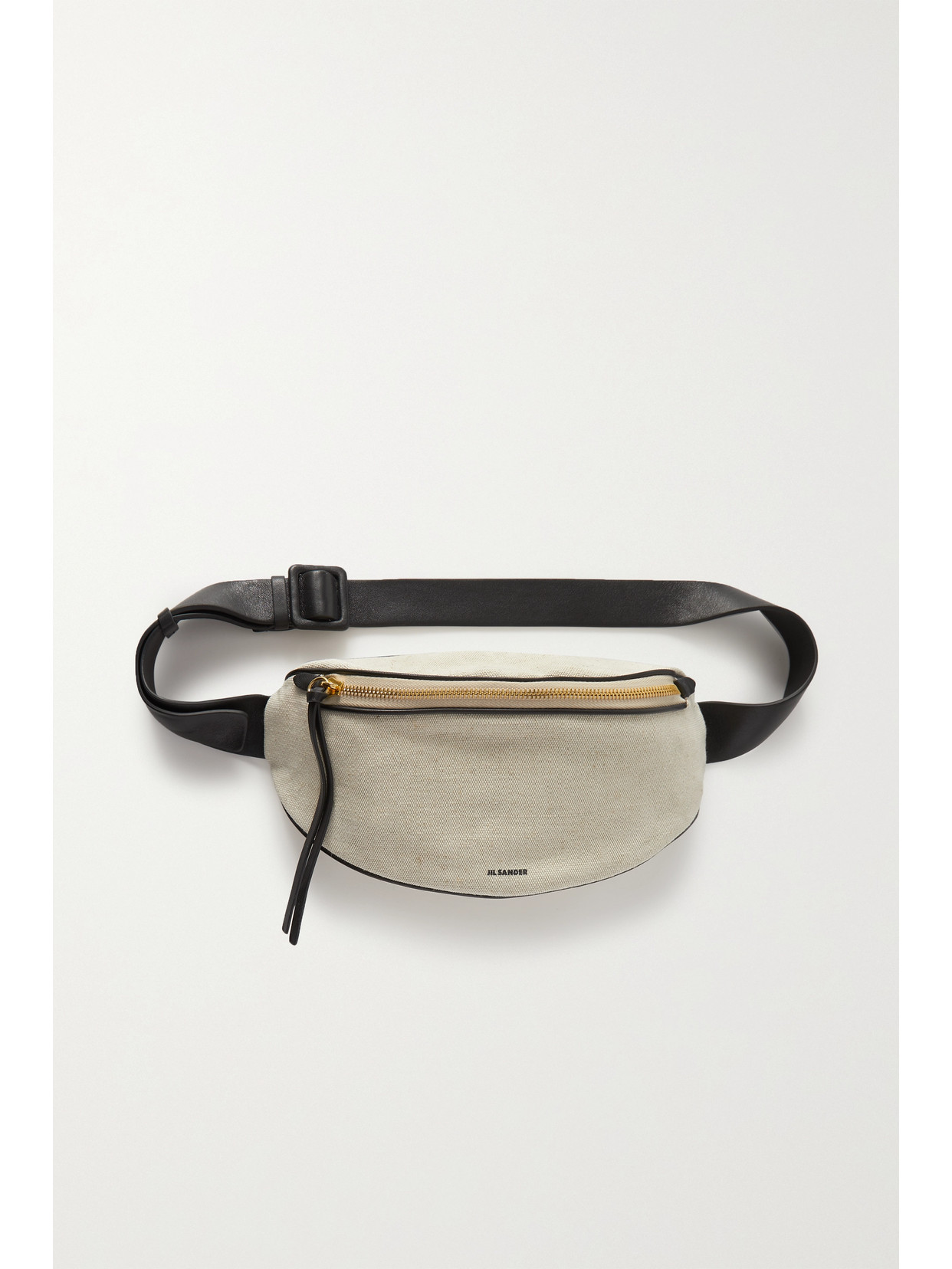 ジルサンダー JIL SANDER MOON BELT BAG Jil Sander Moon Small Leather-trimmed Cotton-canvas Belt Bag In