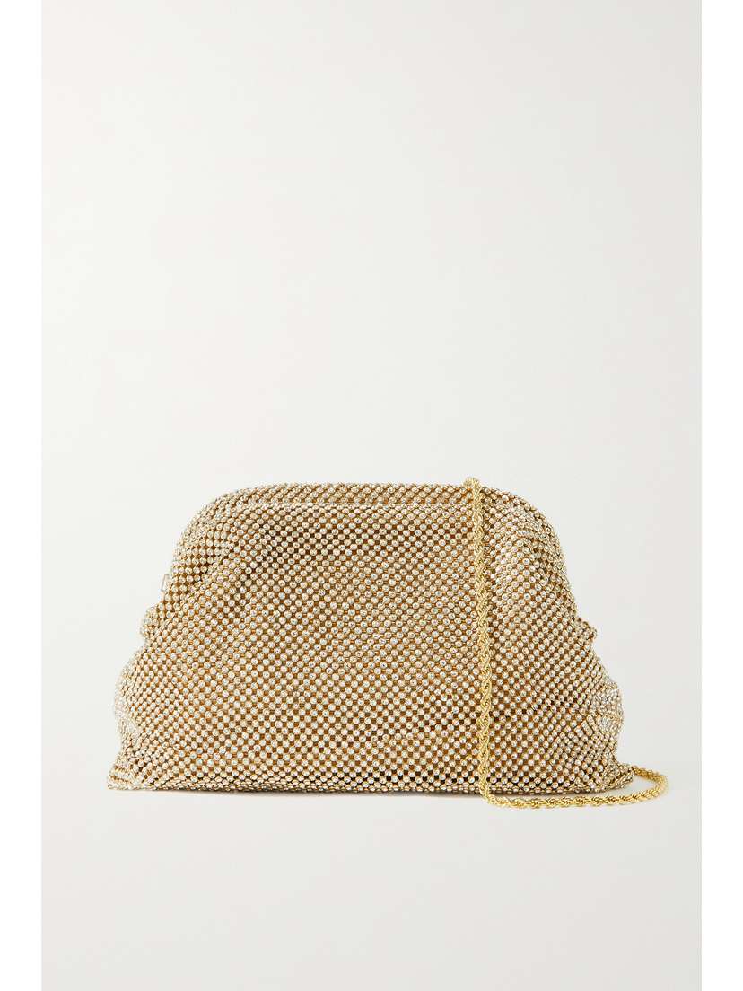 Loeffler Randall Doreen Crystal-embellished Faille Shoulder Bag