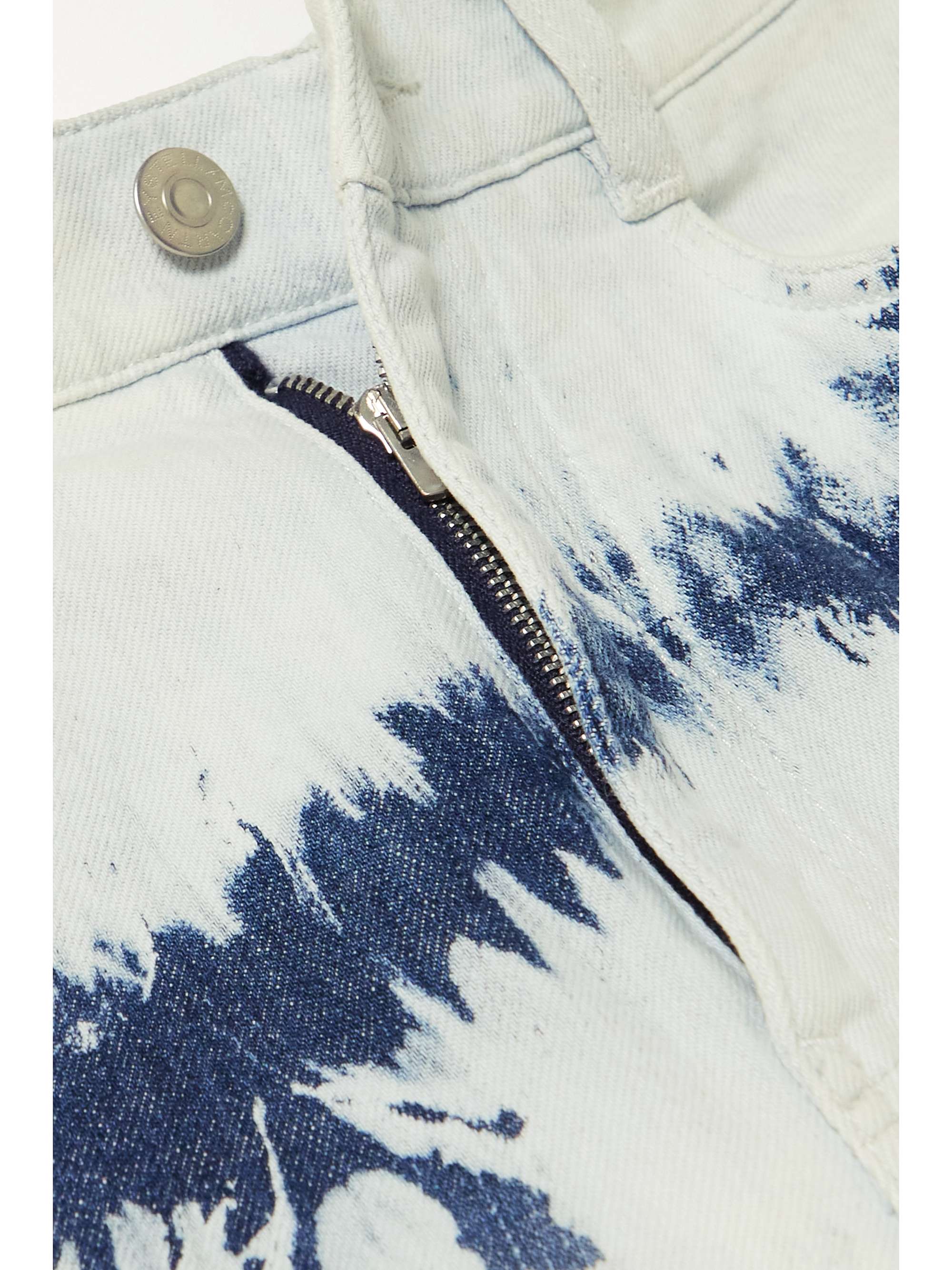STELLA MCCARTNEY Tie-dyed high-rise wide-leg jeans